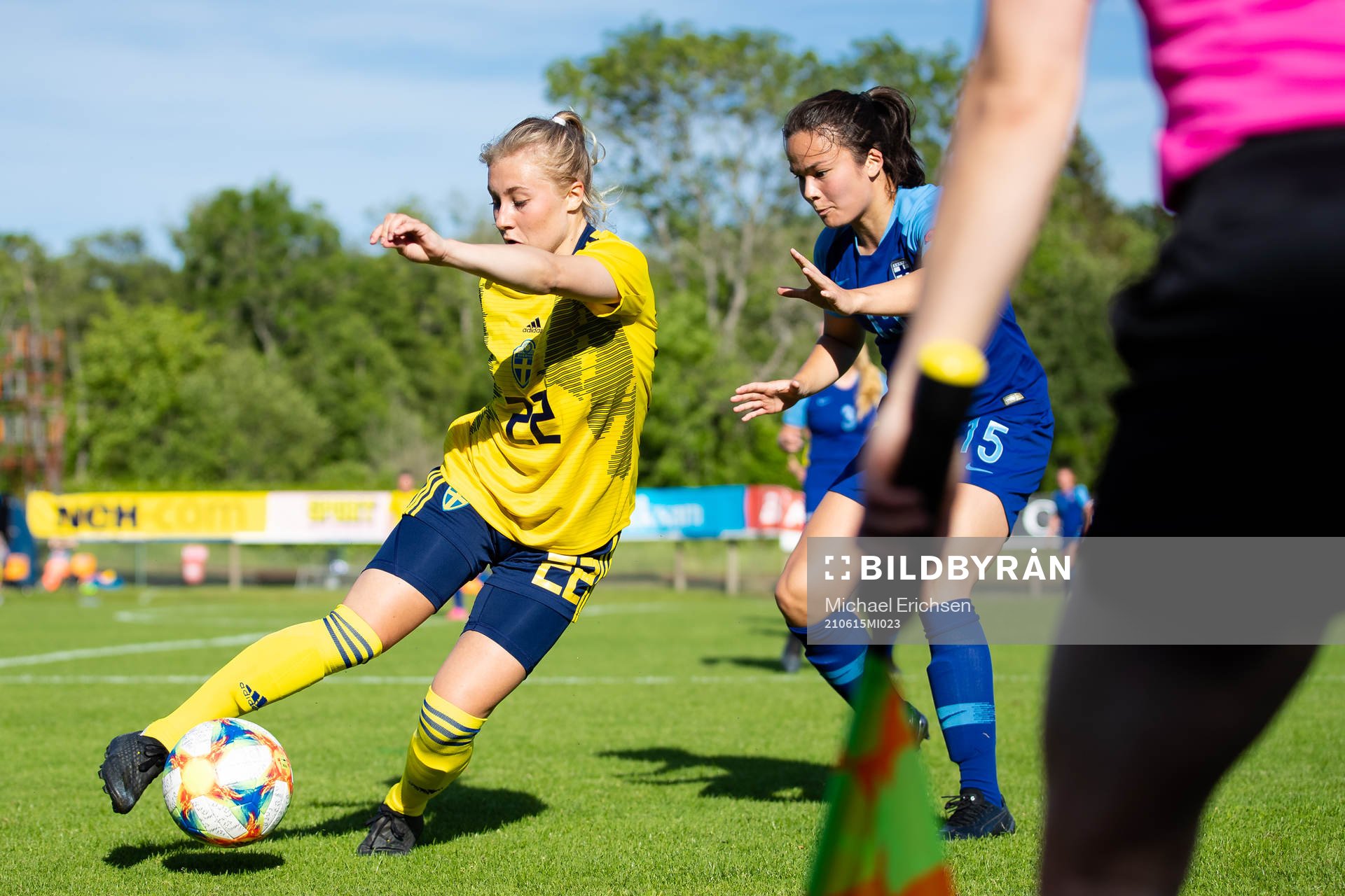 Sveriges Kajsa Törnkvist och Finlands Nana Yang