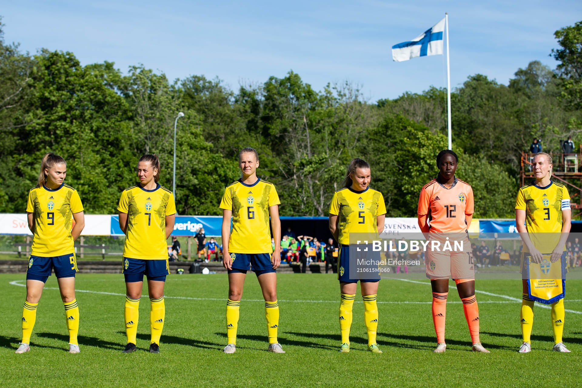 Sveriges Therese Simonsson, Cornelia Kapocs, Nellie Lilja,