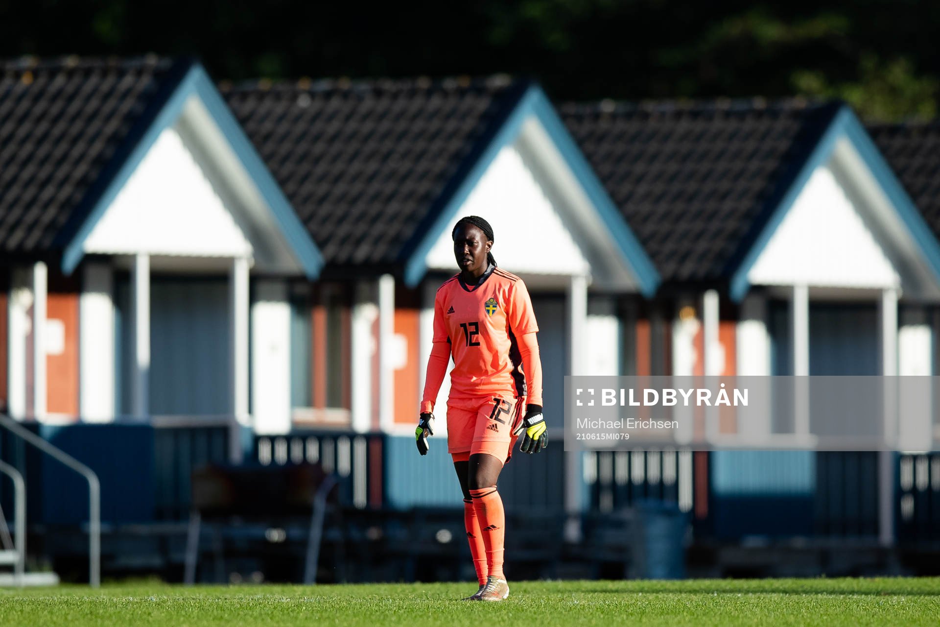 Sveriges målvakt Angel Mukasa