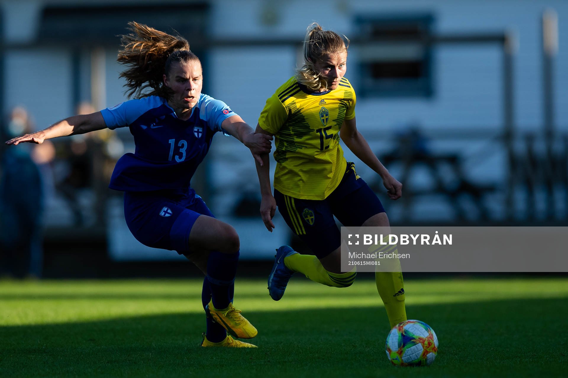 Finlands Aino Kröger och Sveriges Amanda Nildén