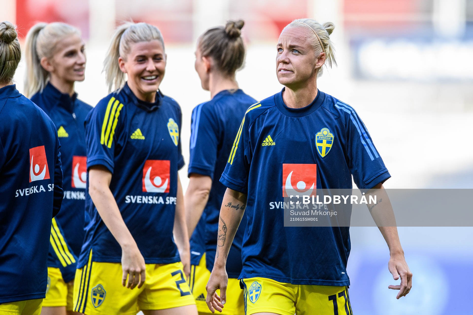 Caroline Seger of Sweden prior to the international