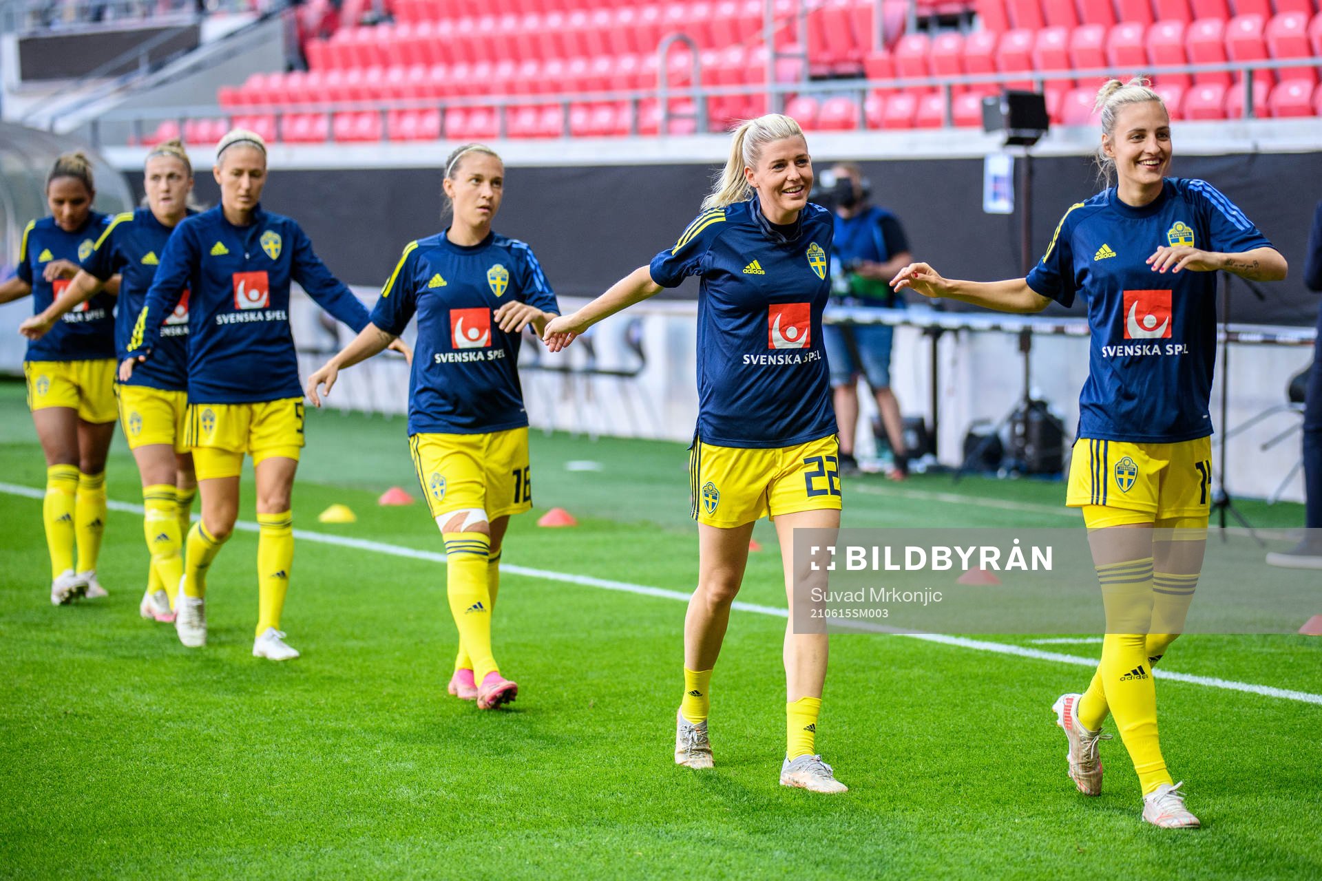 Olivia Schough of Sweden prior to the international