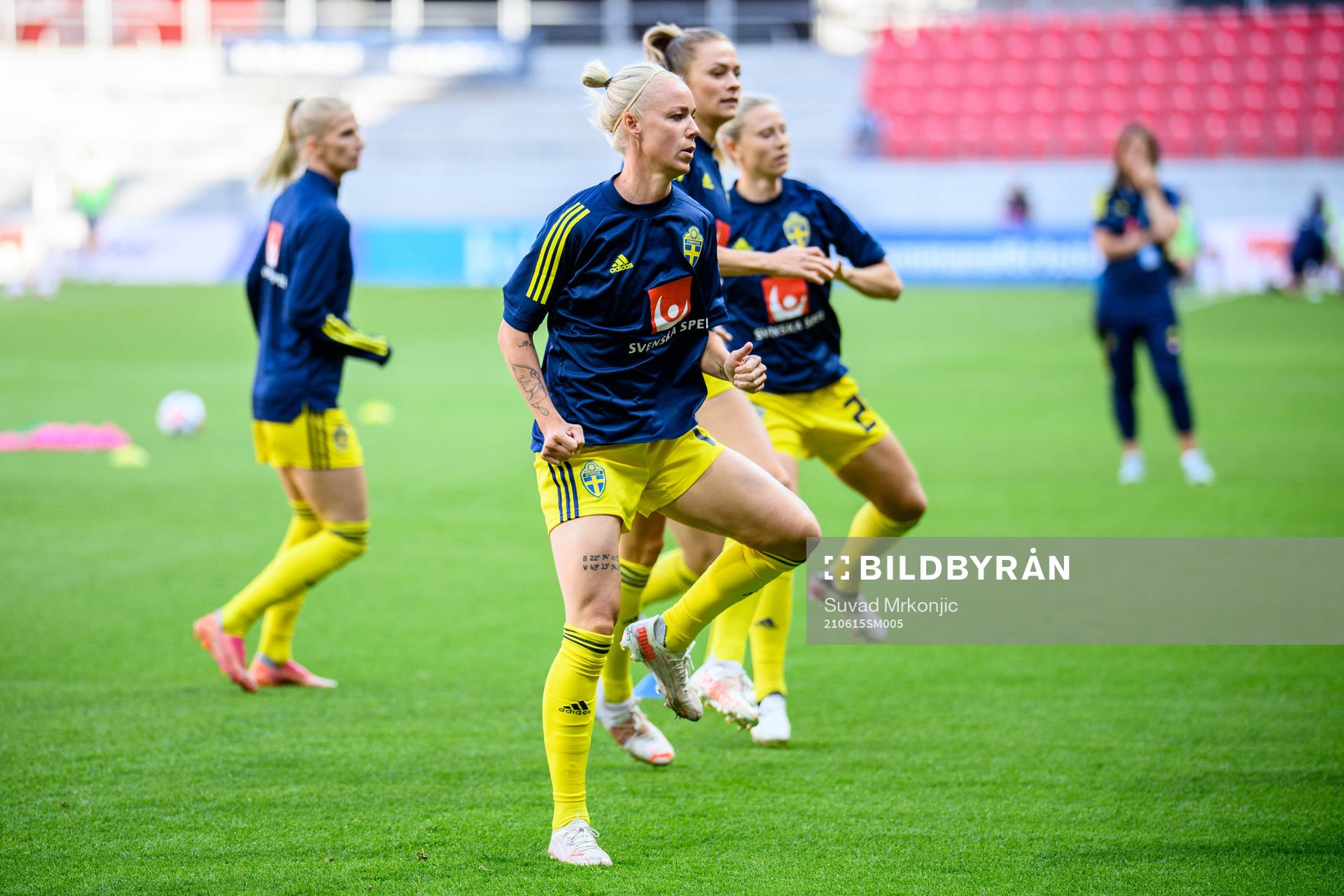 Caroline Seger of Sweden prior to the international