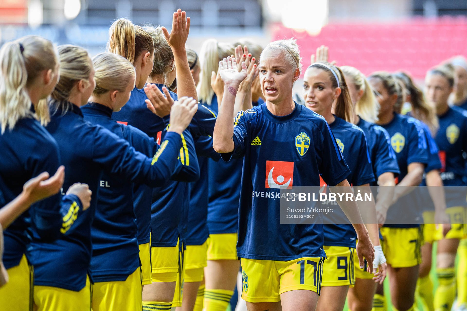 Caroline Seger of Sweden prior to the international