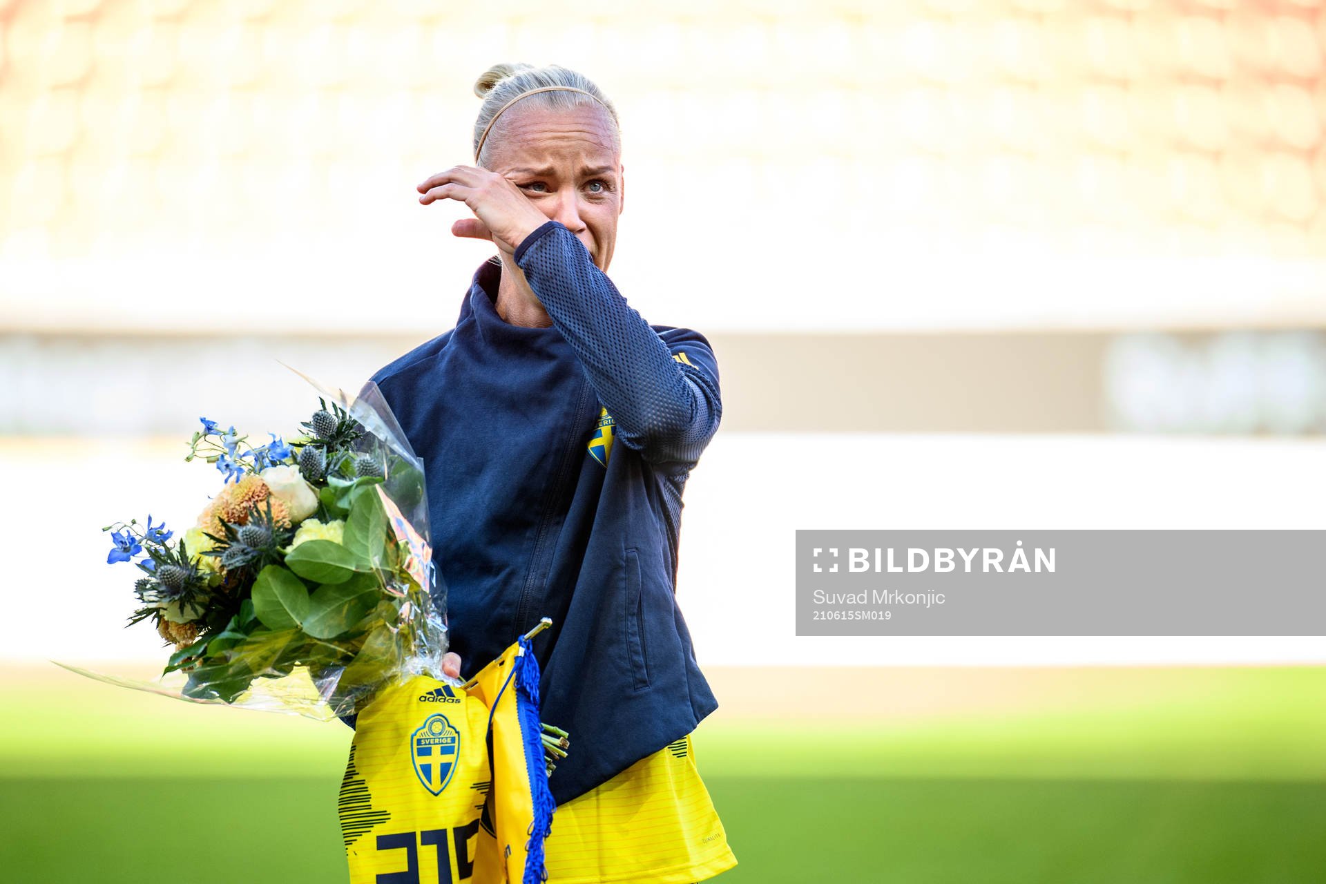 Caroline Seger of Sweden prior to the international