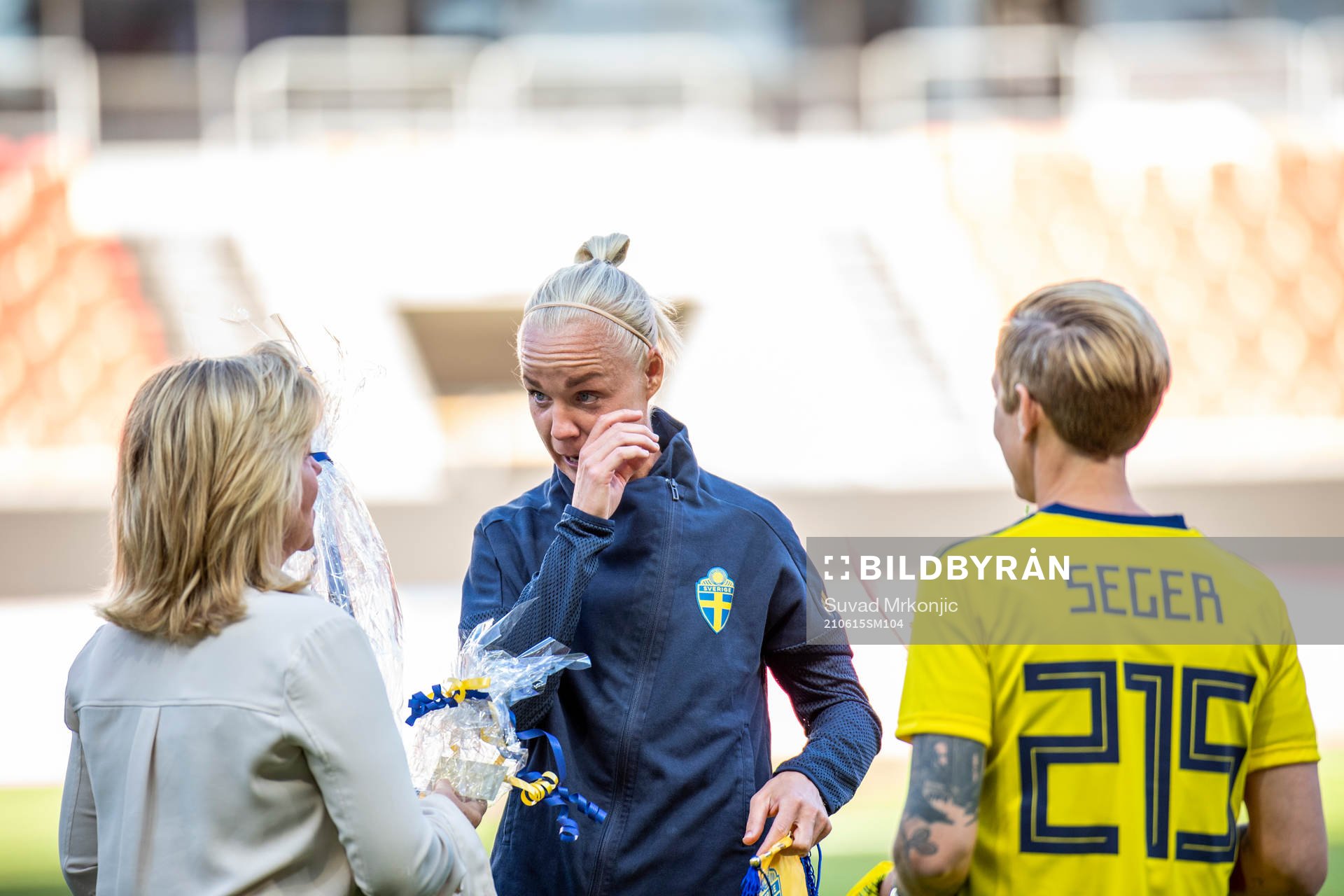 Caroline Seger of Sweden prior to the international