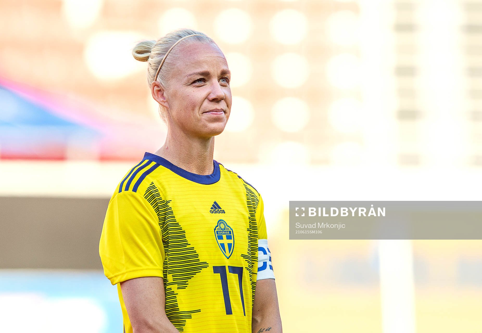 Caroline Seger of Sweden prior to the international