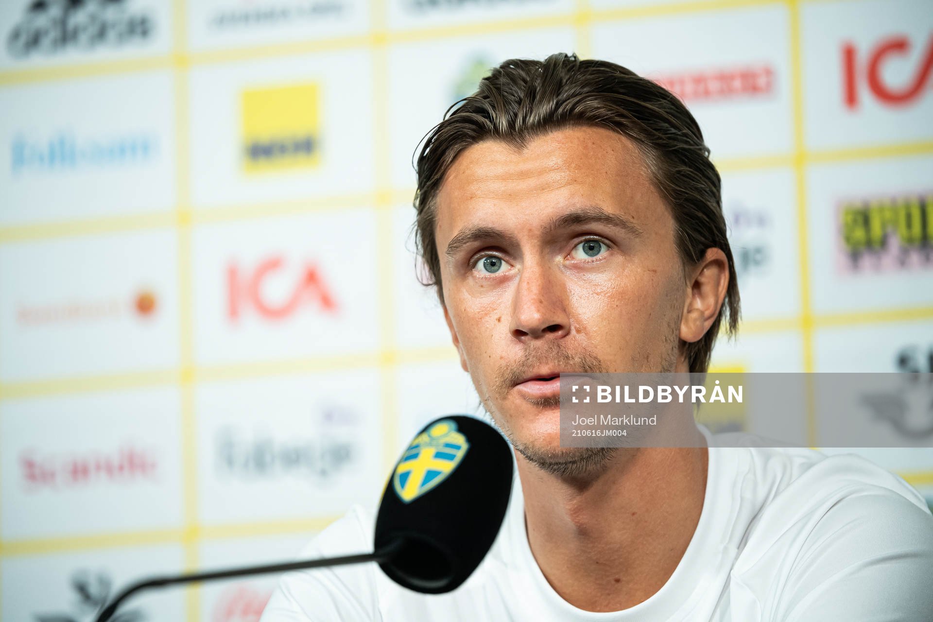 Kristoffer Olsson of the Swedish national football team at