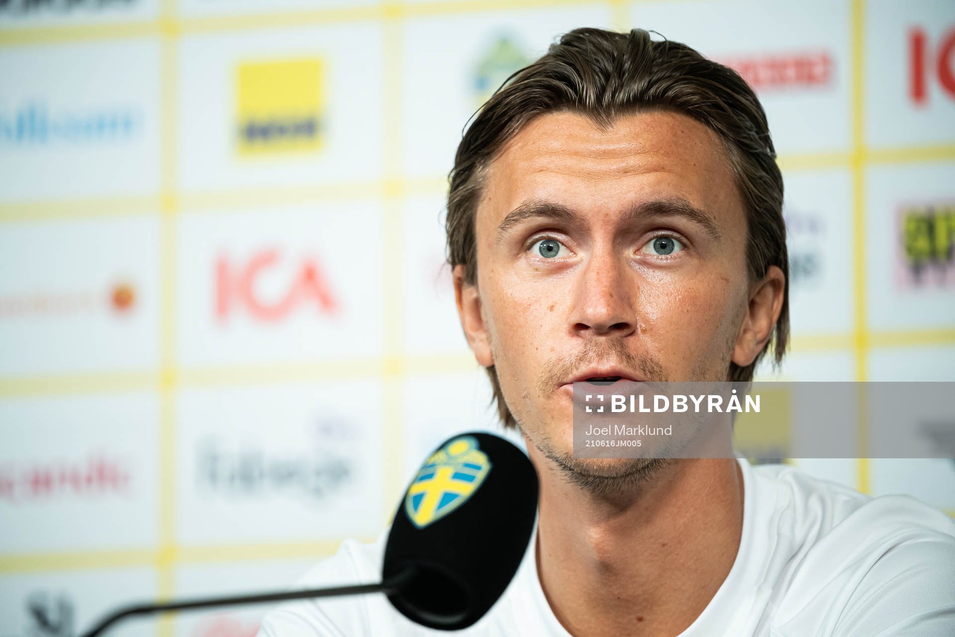 Kristoffer Olsson of the Swedish national football team at