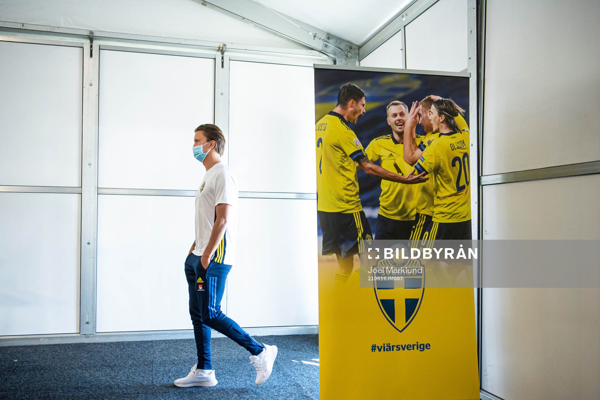 Kristoffer Olsson of the Swedish national football team at