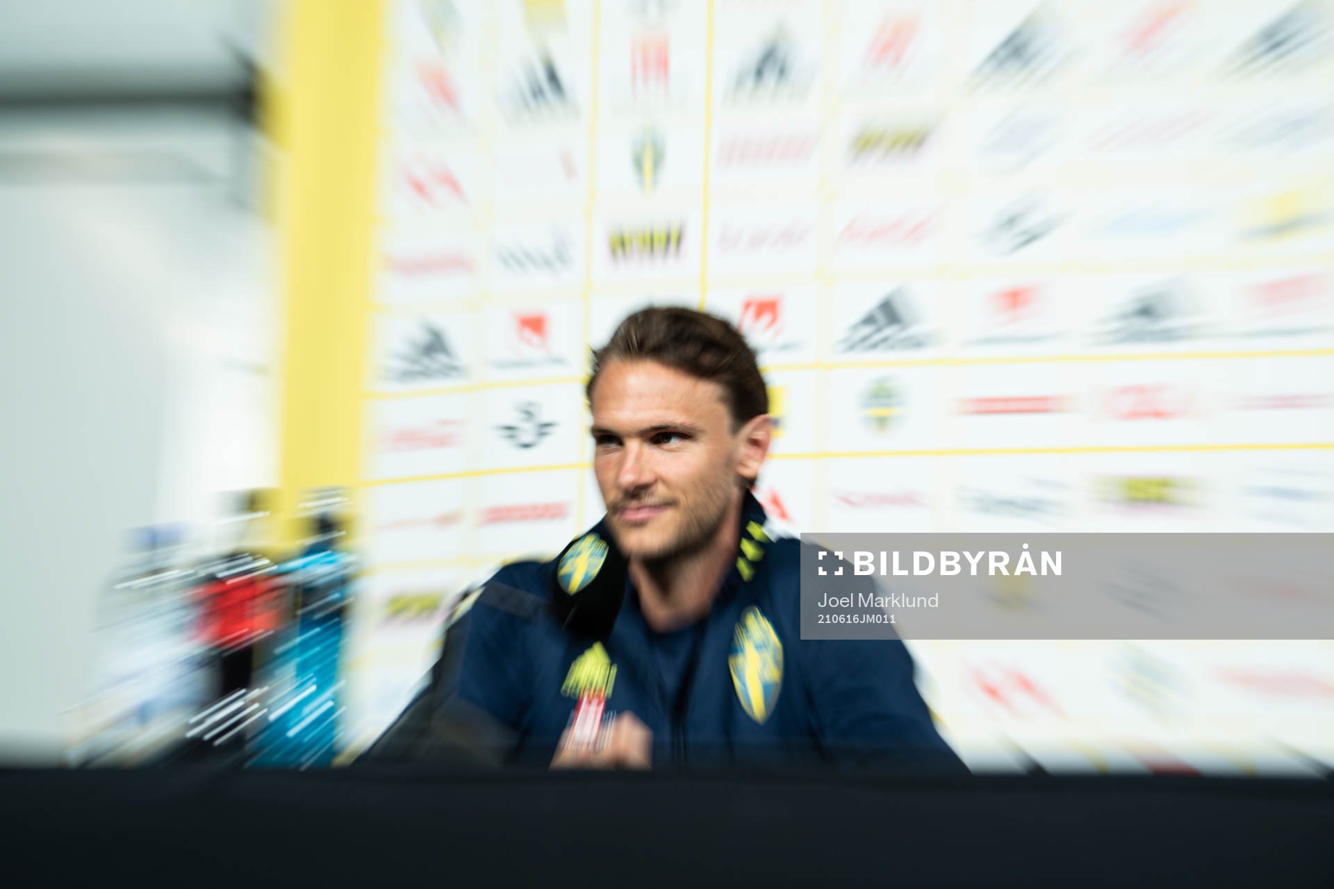 Albin Ekdal of the Swedish national football team at a