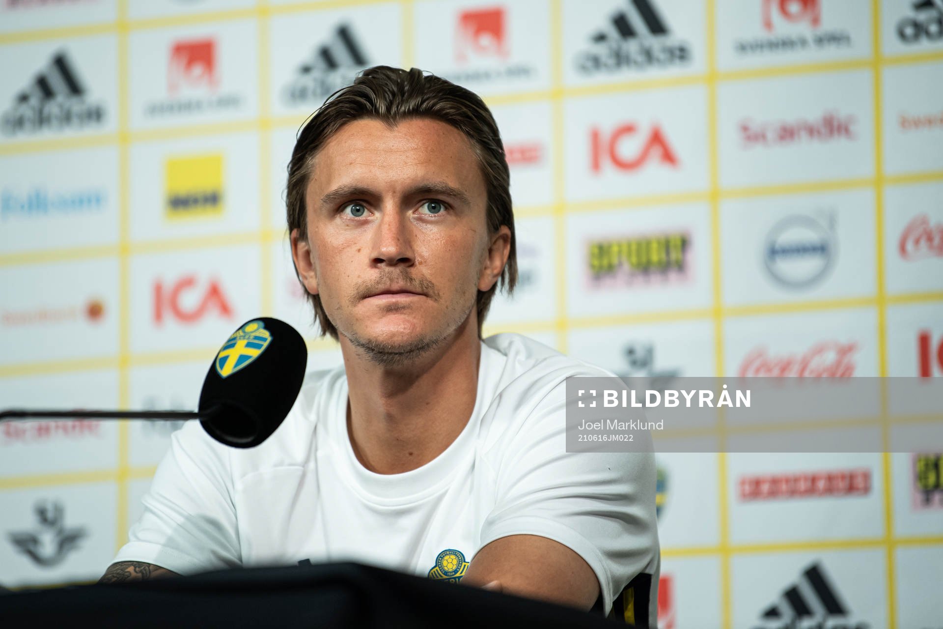 Kristoffer Olsson of the Swedish national football team at