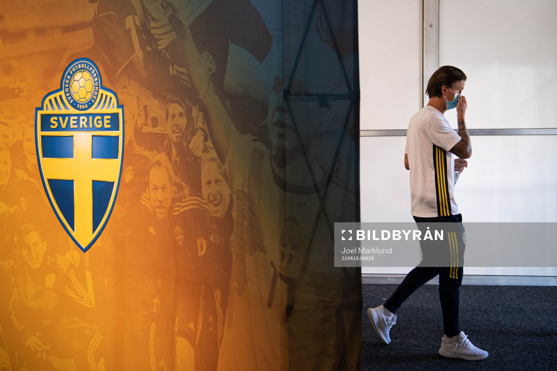 Kristoffer Olsson of the Swedish national football team at