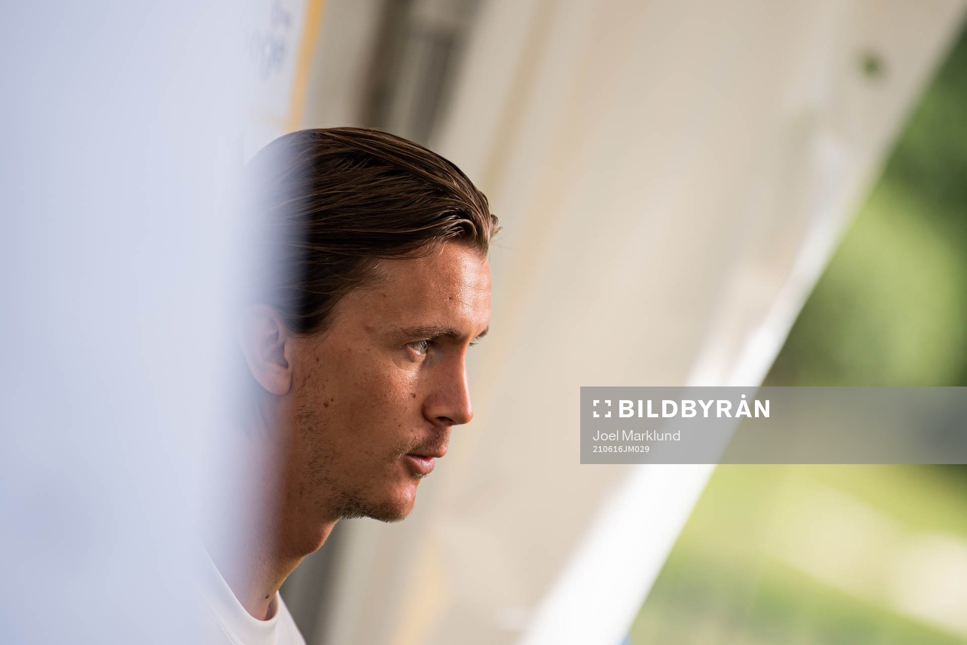 Kristoffer Olsson of the Swedish national football team at