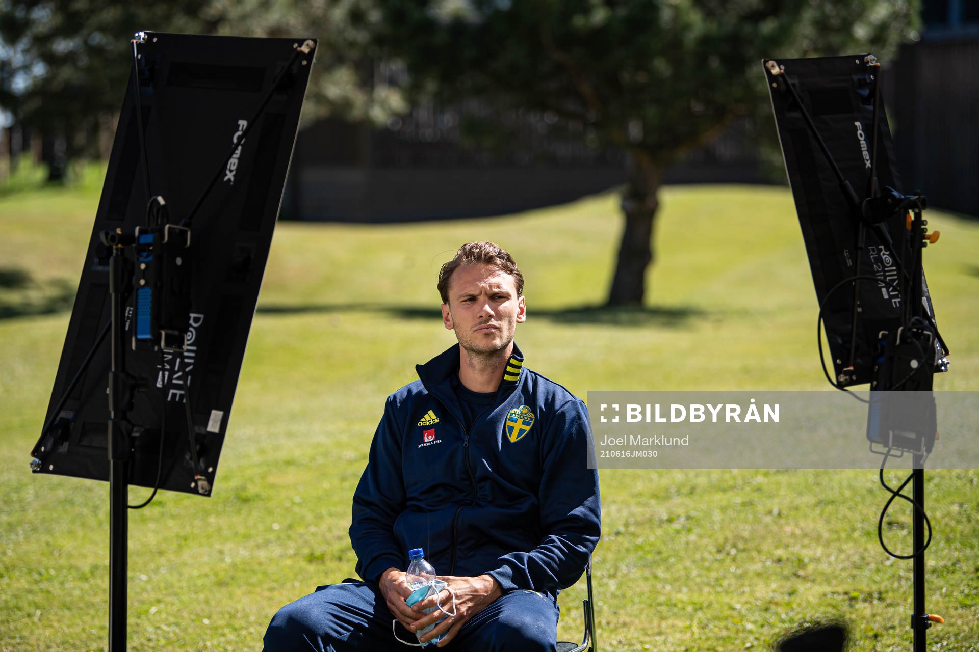 Albin Ekdal of the Swedish national football team at a