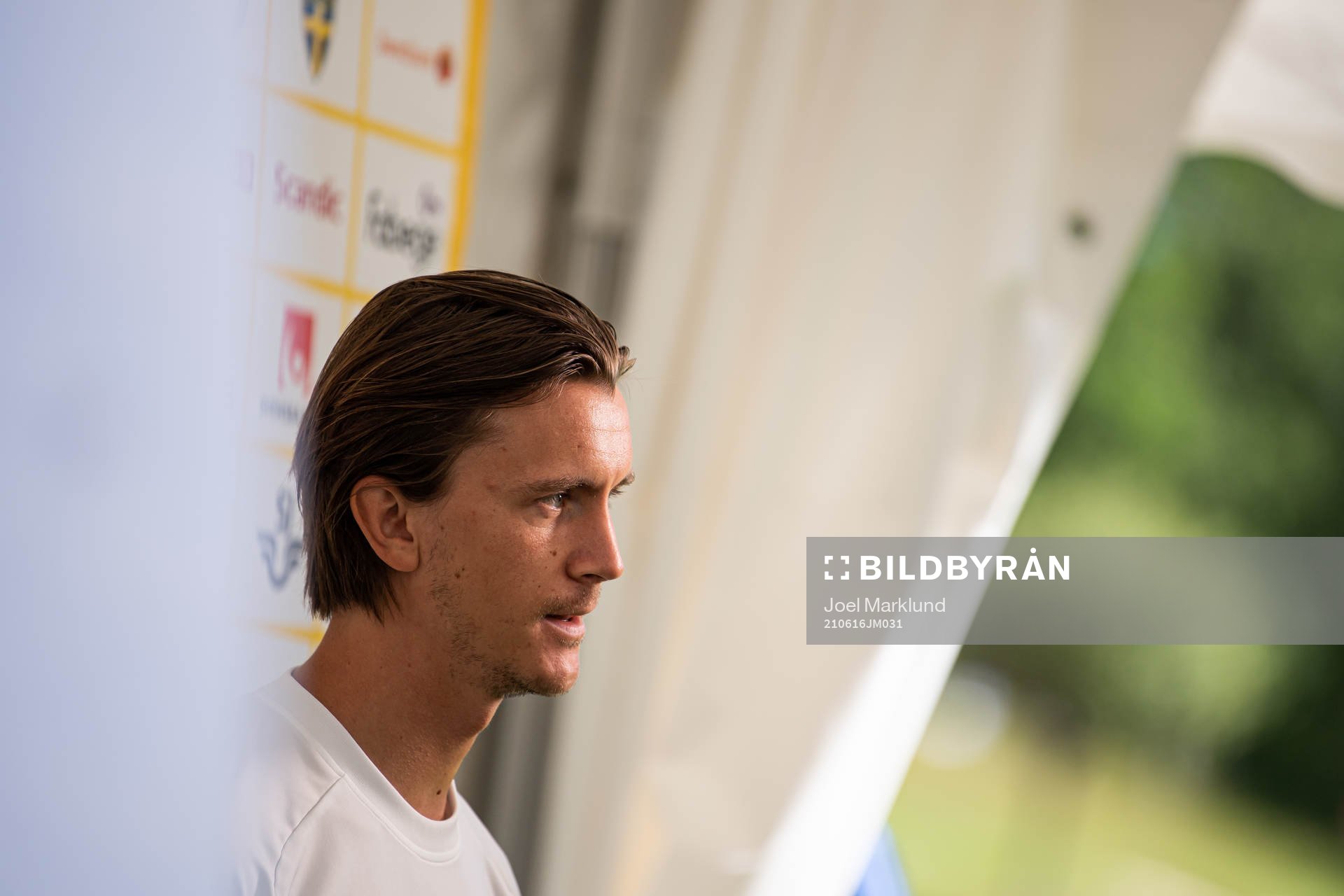 Kristoffer Olsson of the Swedish national football team at
