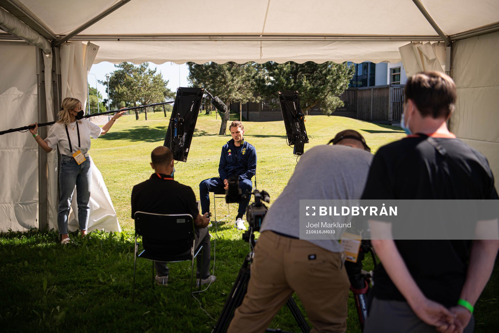 Albin Ekdal of the Swedish national football team at a
