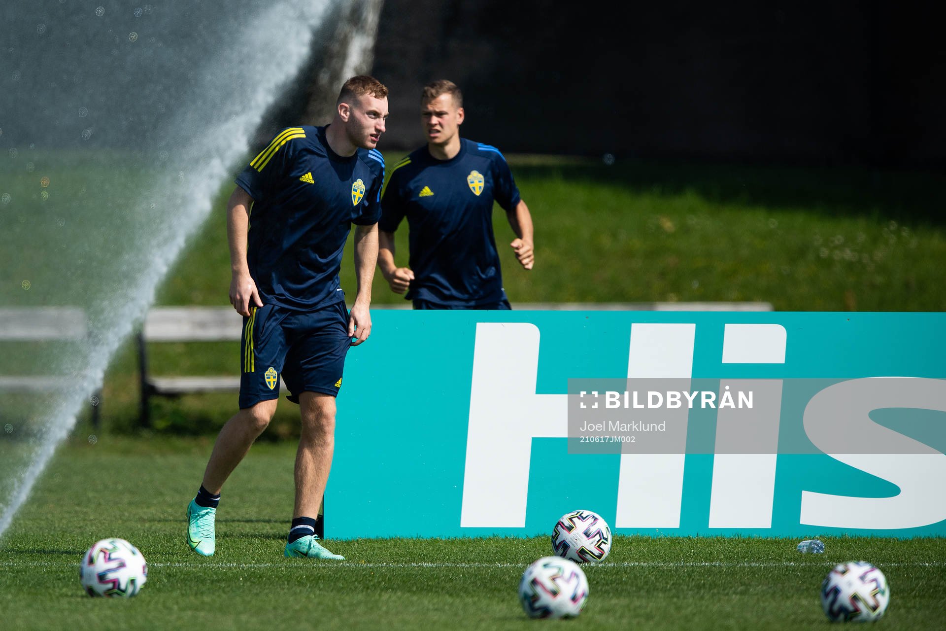 Dejan Kulusevski of the Swedish national football team at a