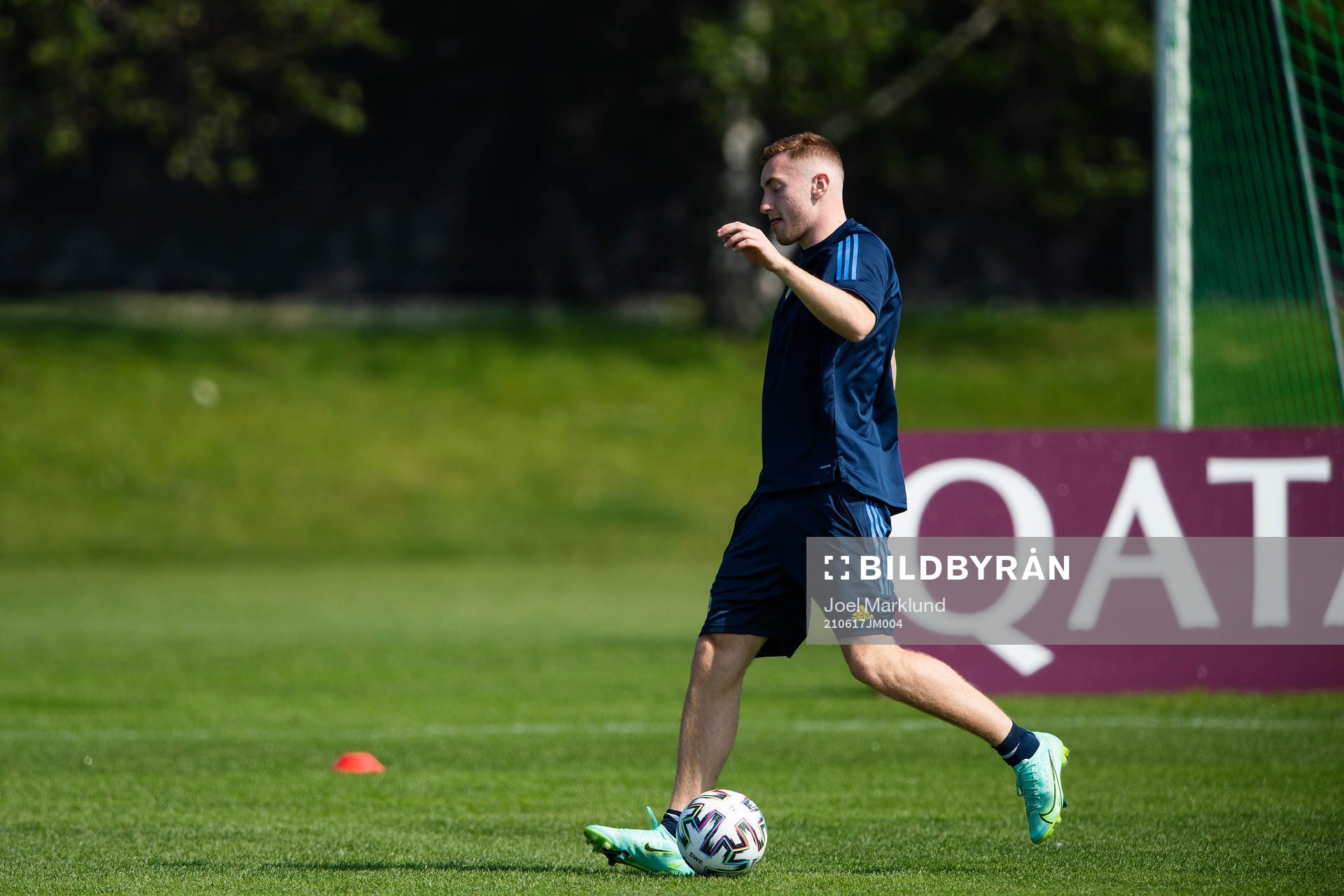 Dejan Kulusevski of the Swedish national football team at a