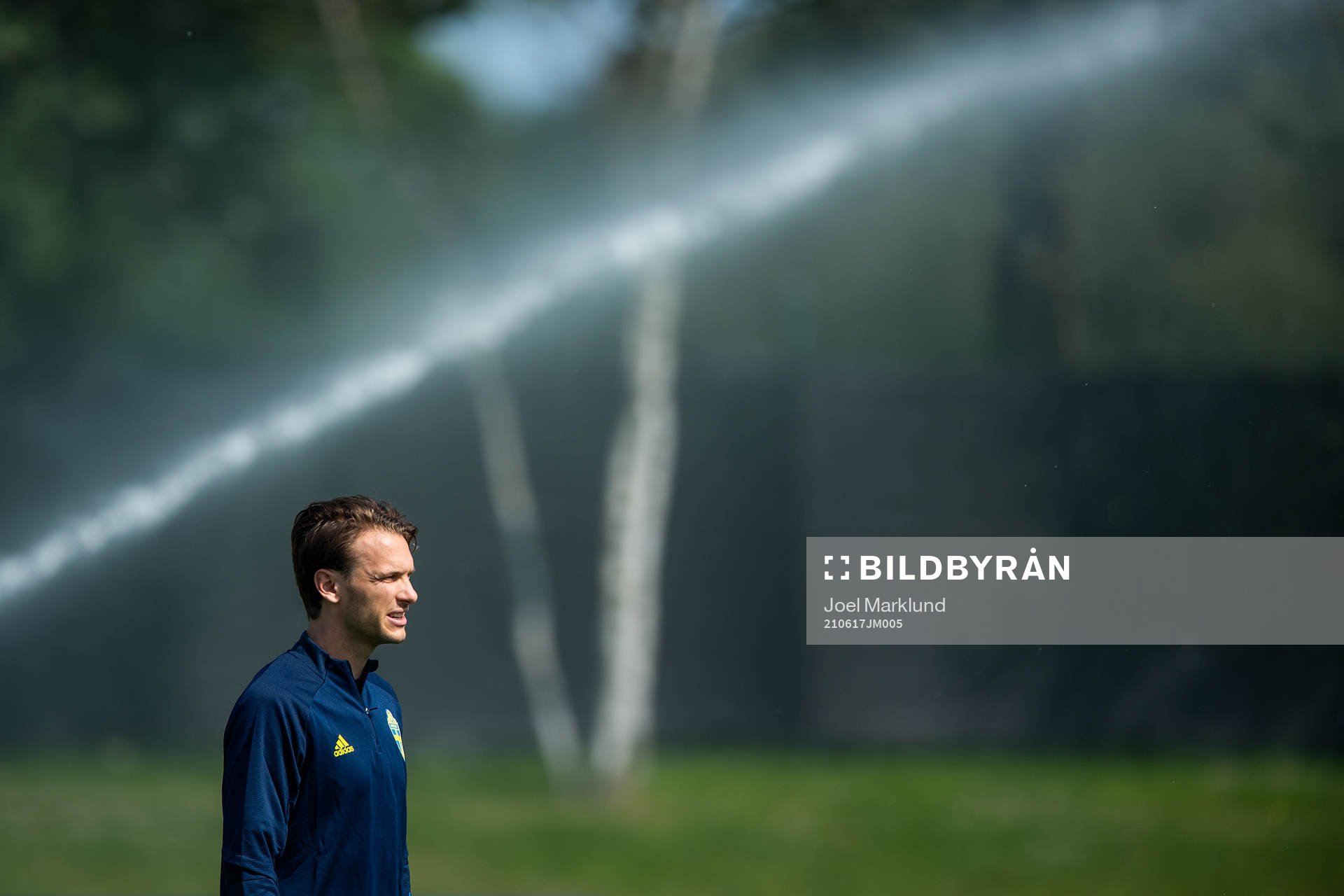 Albin Ekdal of the Swedish national football team at a