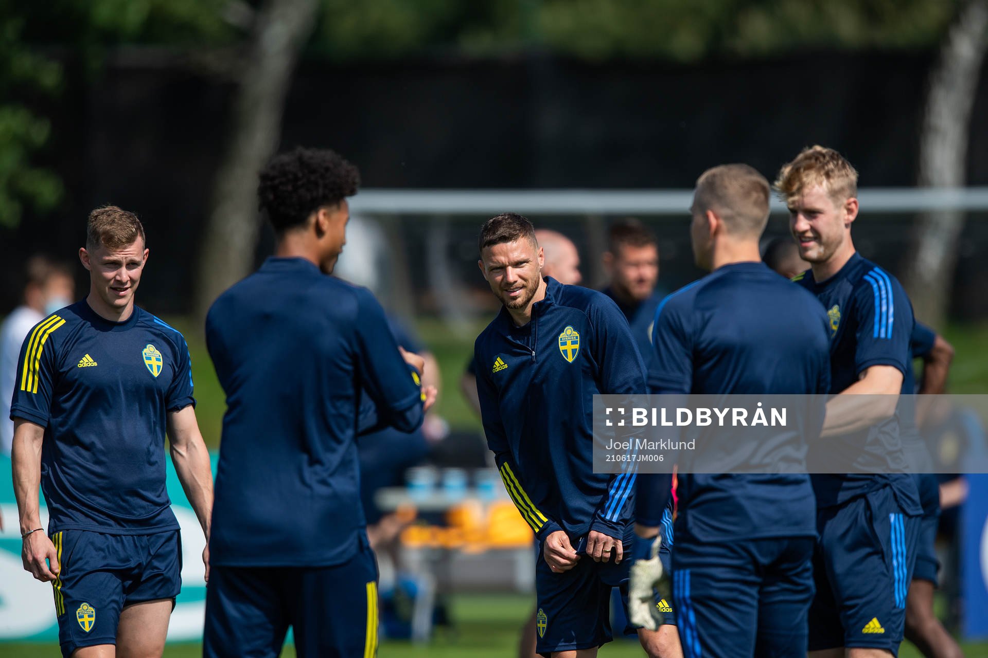 Marcus Berg of the Swedish national football team at a