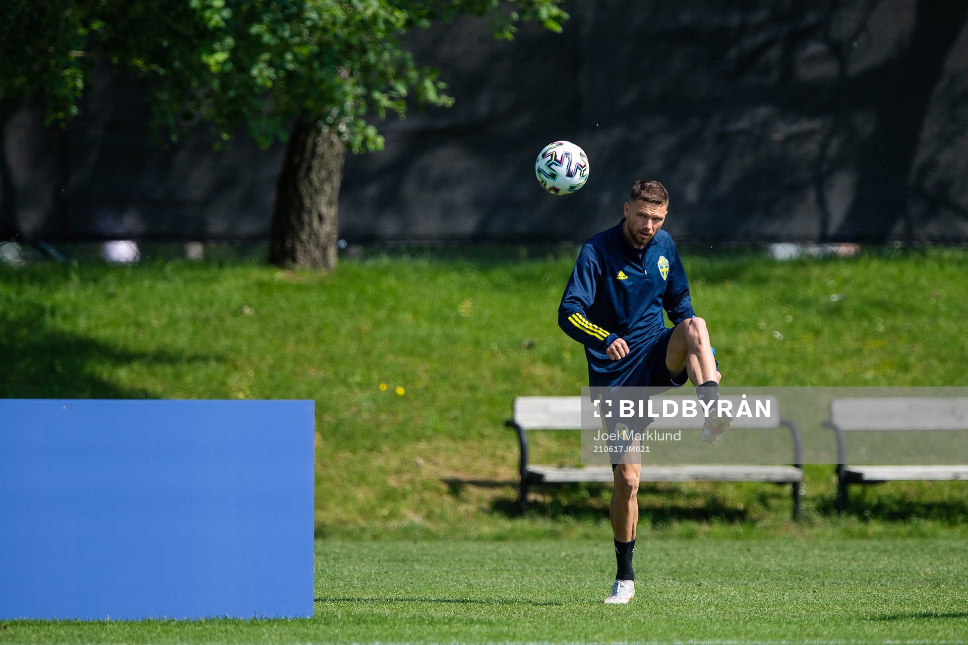 Marcus Berg of the Swedish national football team at a