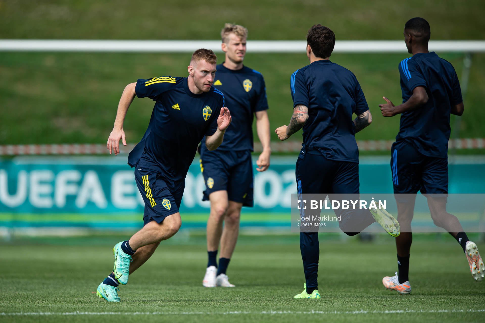 Dejan Kulusevski of the Swedish national football team at a