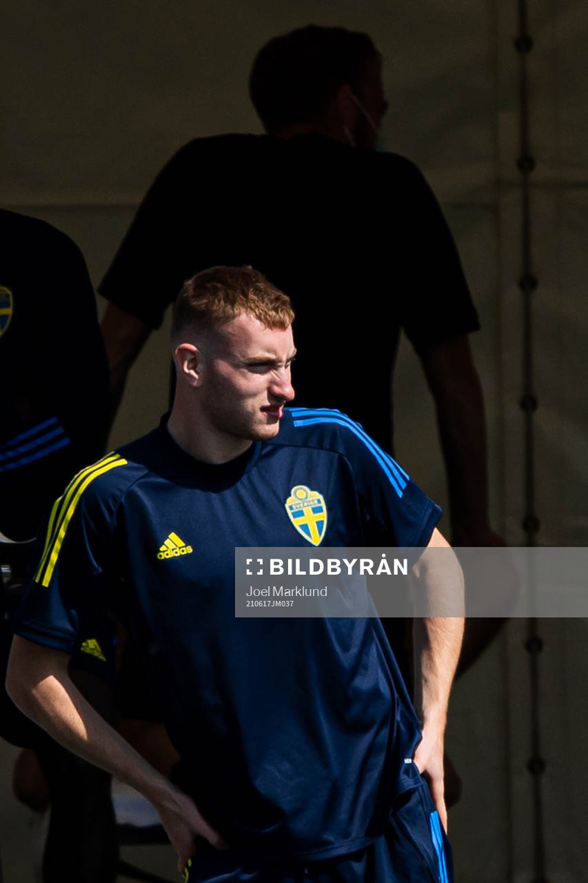 Dejan Kulusevski of the Swedish national football team at a