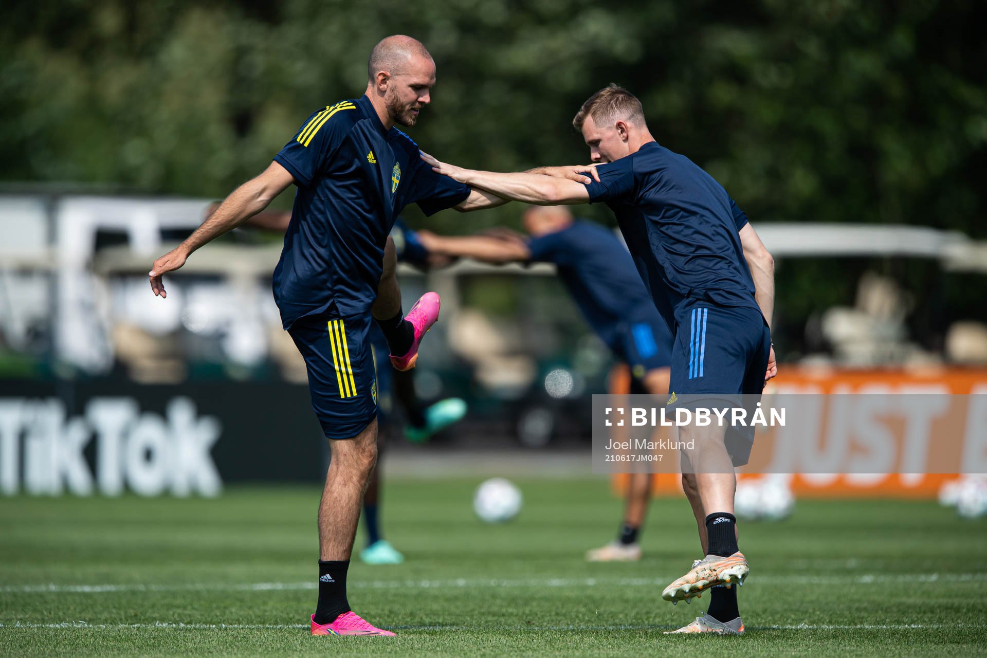 Marcus Danielson and Emil Krafth of the Swedish national