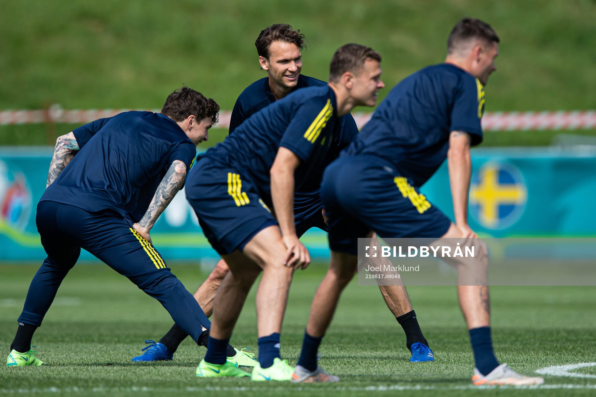 Albin Ekdal of the Swedish national football team at a