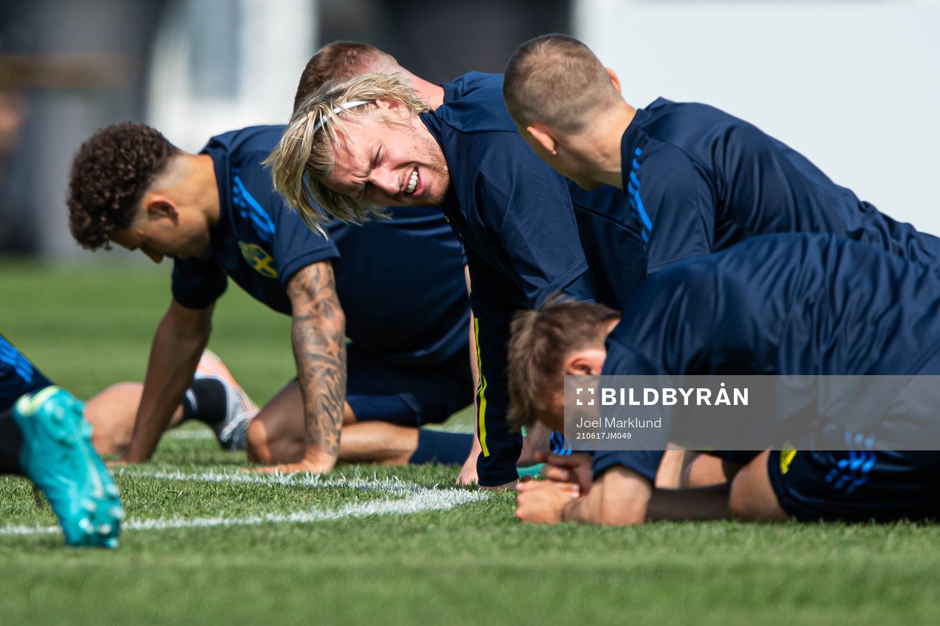 Emil Forsberg of the Swedish national football team at a