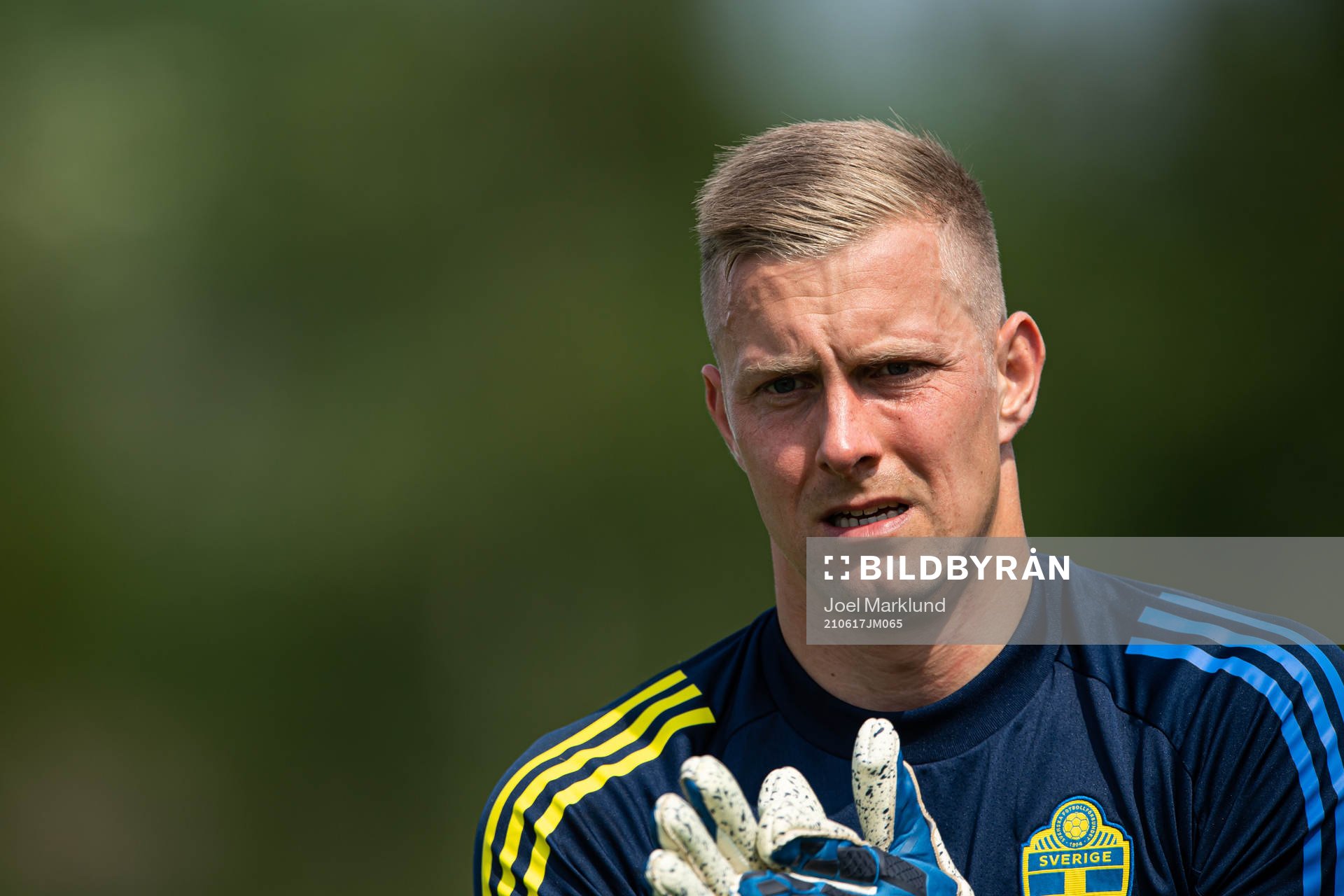 Karl-Johan Johnsson of the Swedish national football team