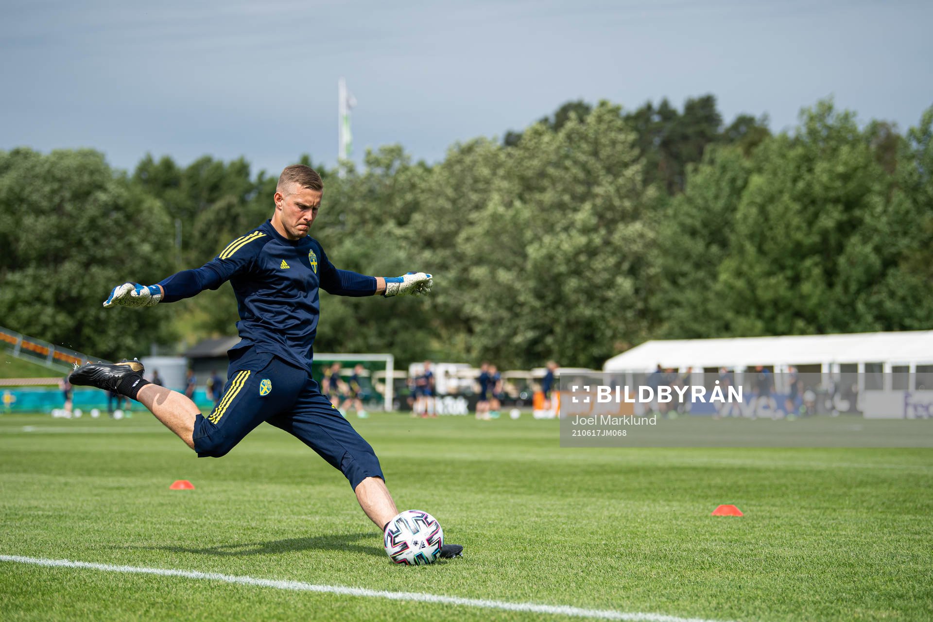 Karl-Johan Johnsson of the Swedish national football team