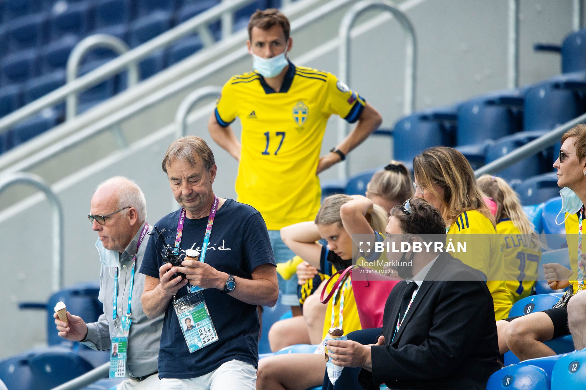Tom Prahl in the stands