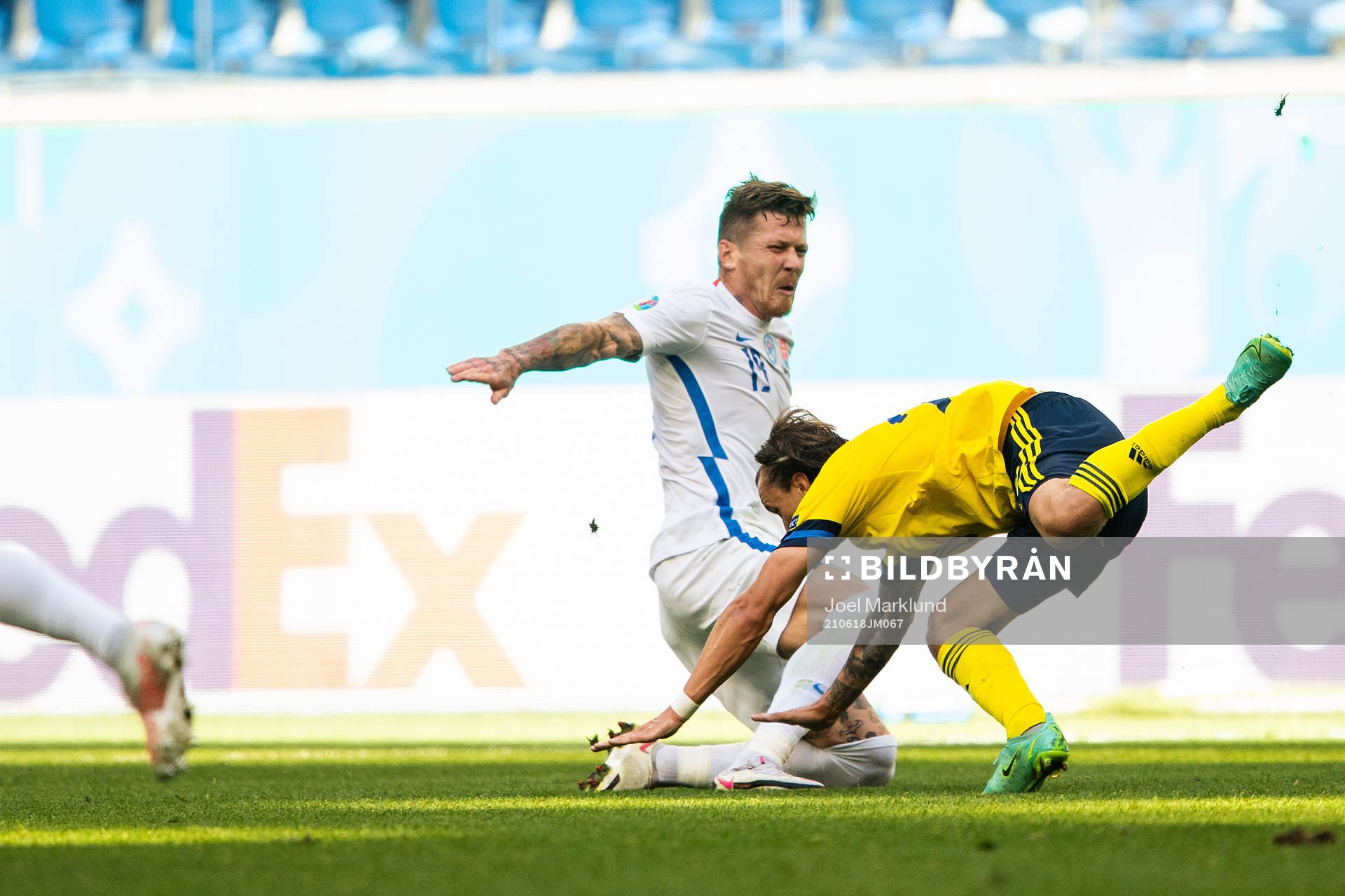 Juraj Kucka of Slovakia and Kristoffer Olsson of Sweden