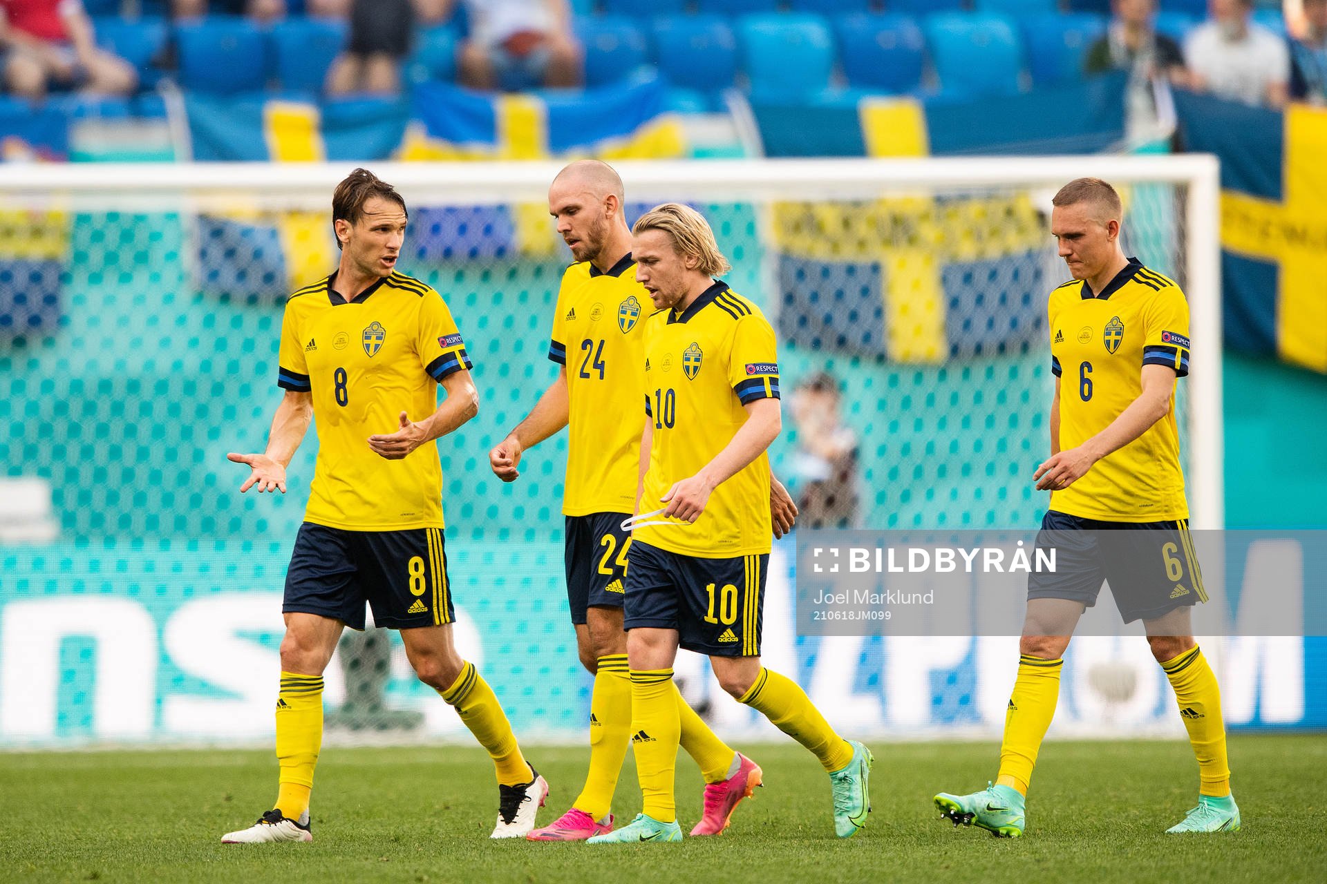 Albin Ekdal, Marcus Danielson, Emil Forsberg and Ludwig