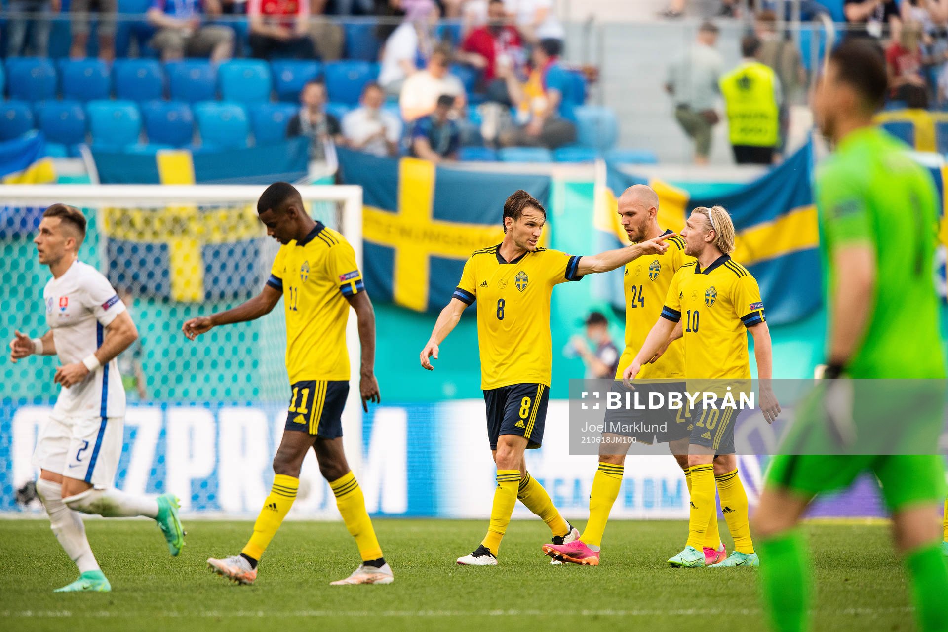 Alexander Isak, Albin Ekdal, Marcus Danielson and Emil