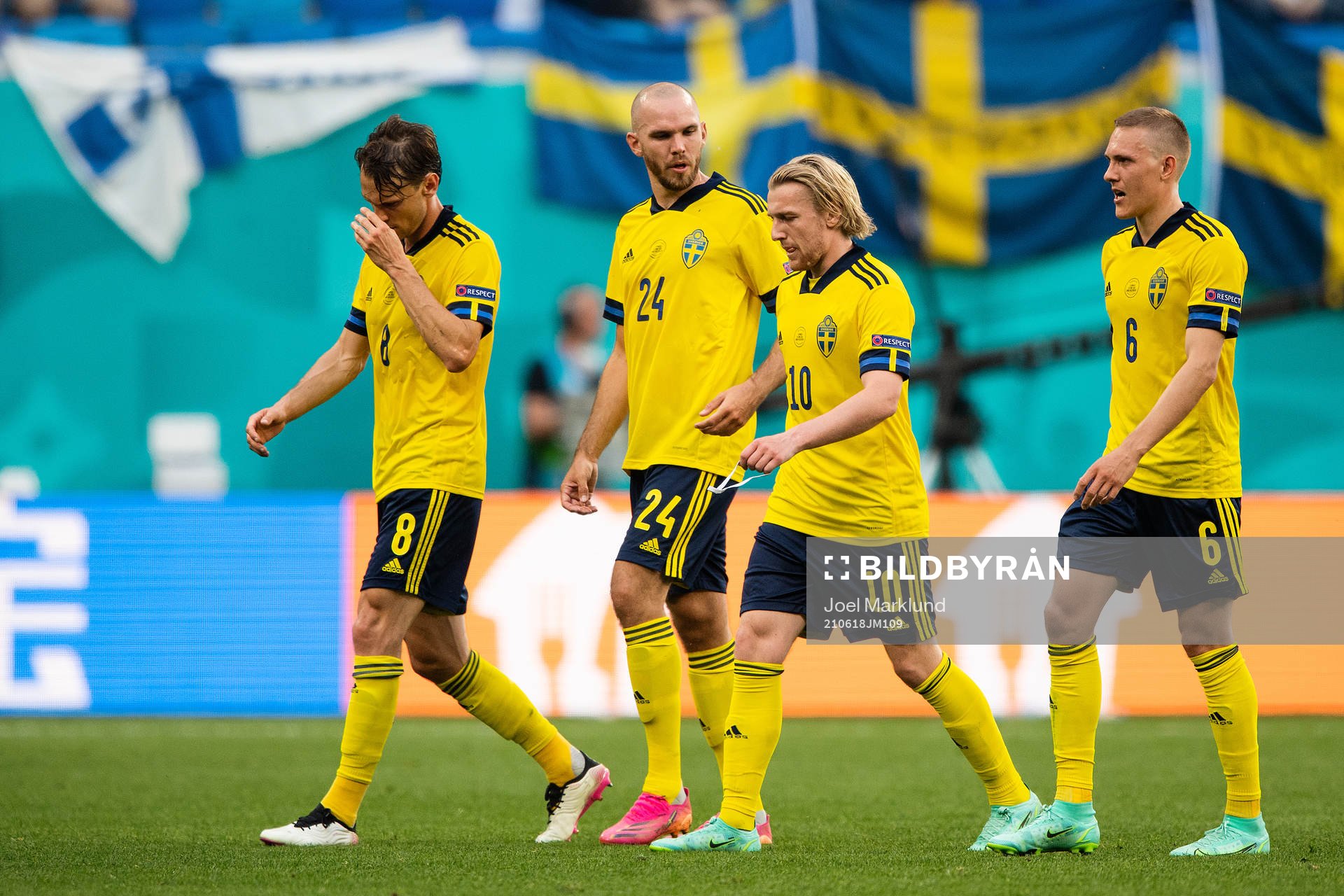 Albin Ekdal, Marcus Danielson, Emil Forsberg and Ludwig