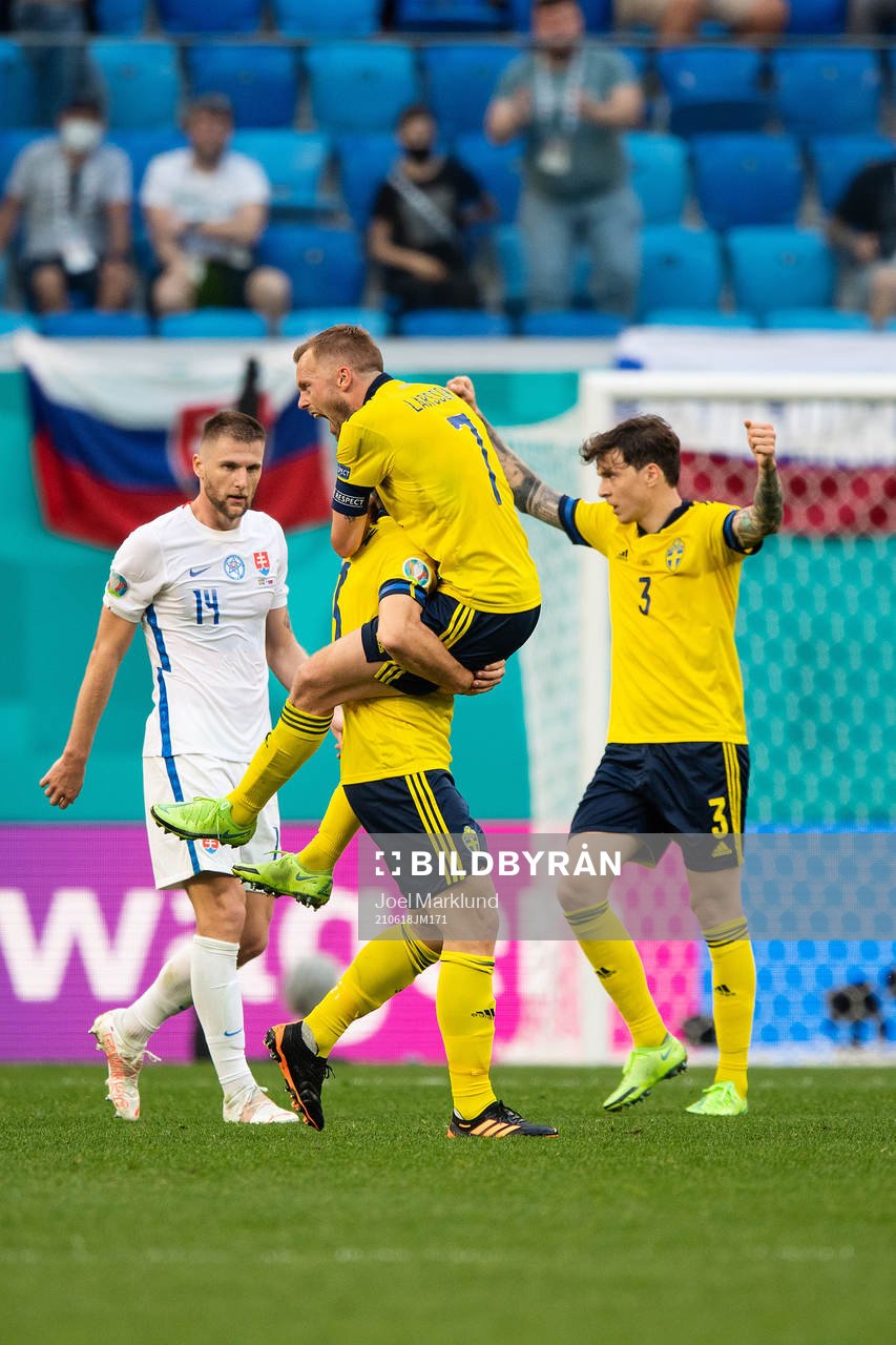 Milan Skriniar of Slovakia looks dejected when Gustav
