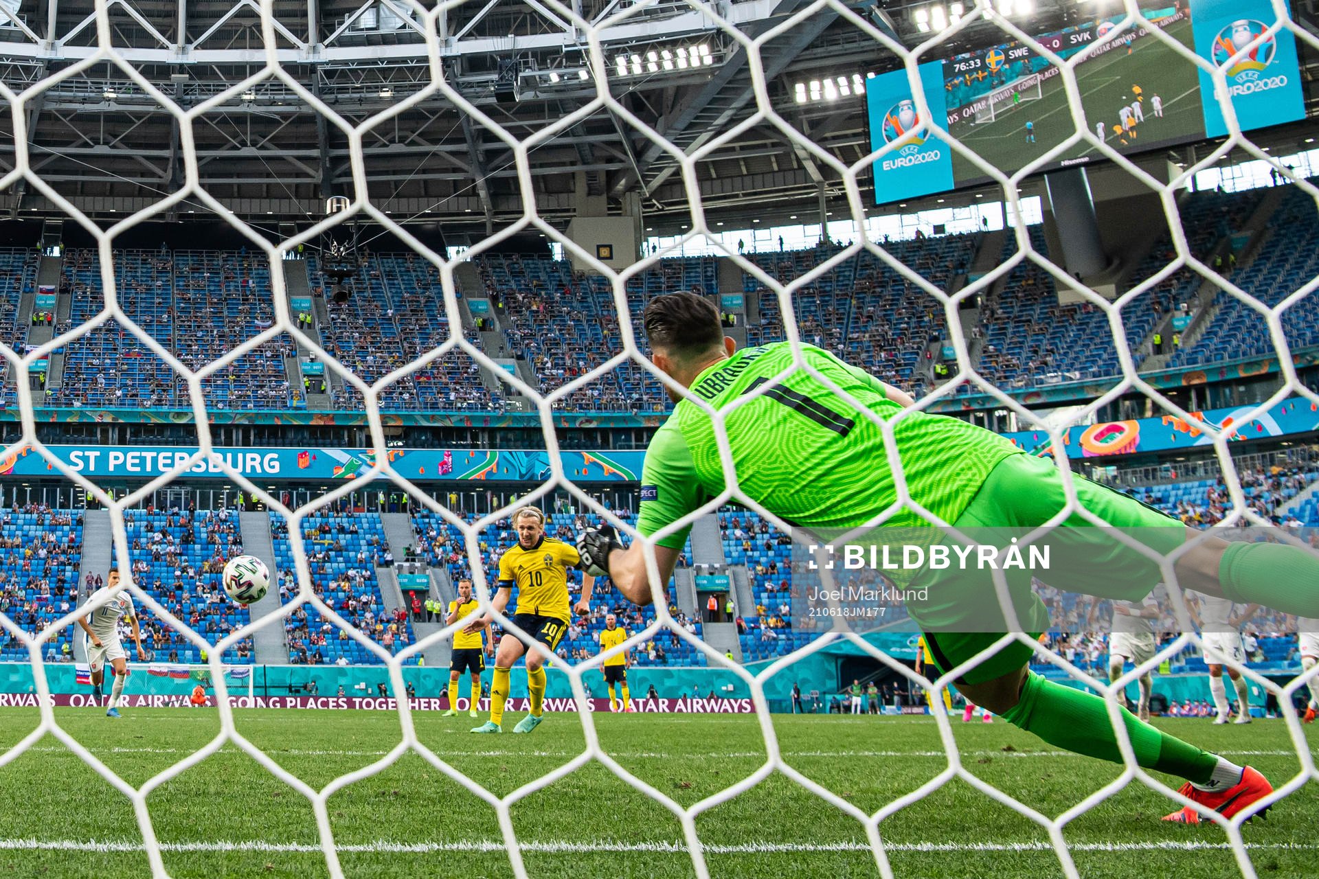 during the UEFA Euro 2020 Football Championship match