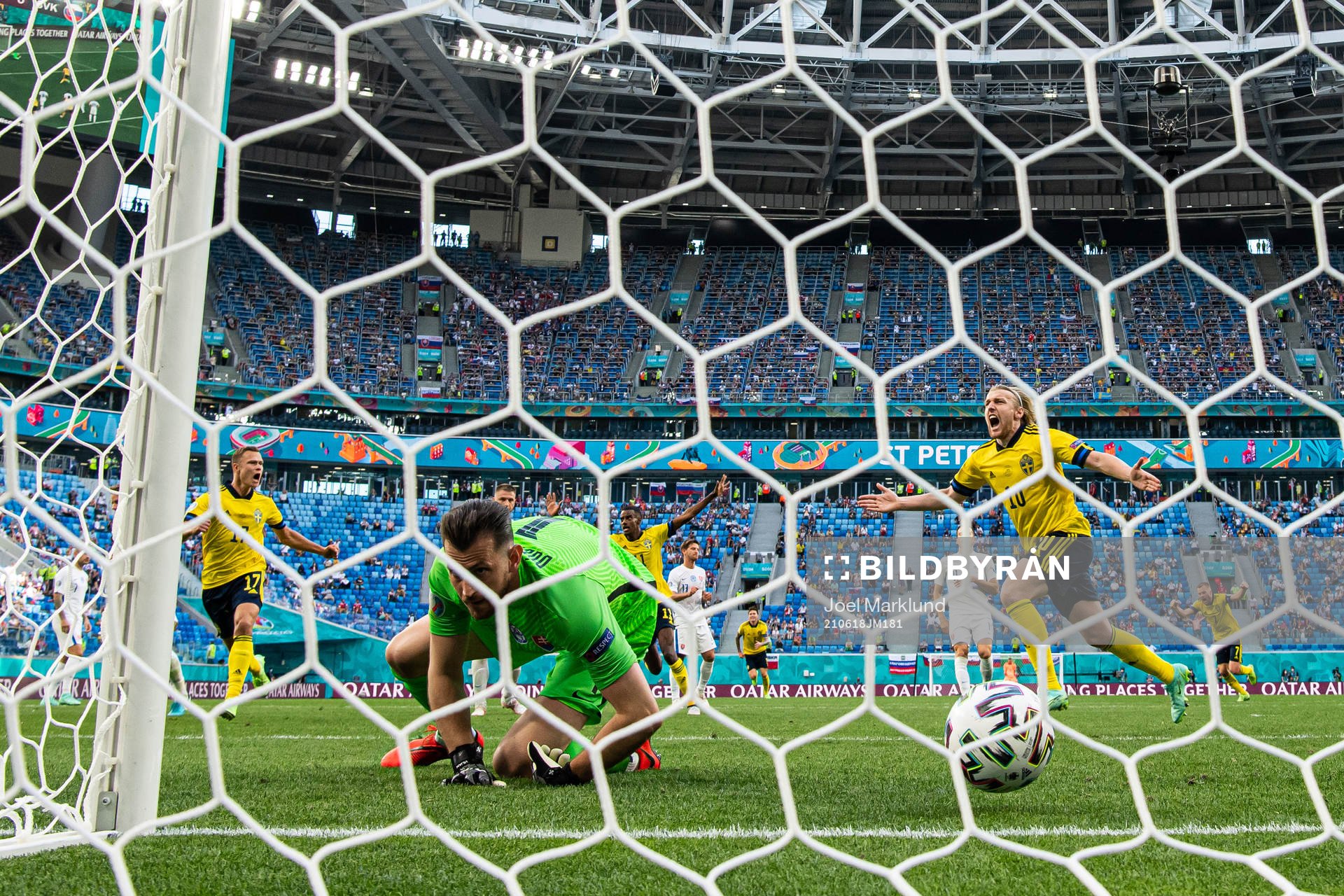 during the UEFA Euro 2020 Football Championship match