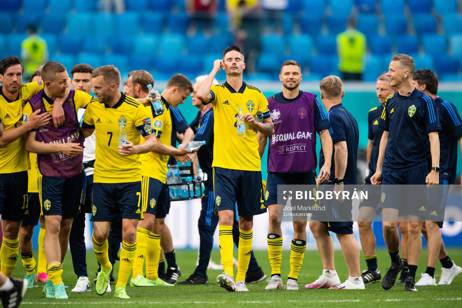 Mikael Lustig of Sweden celebrates