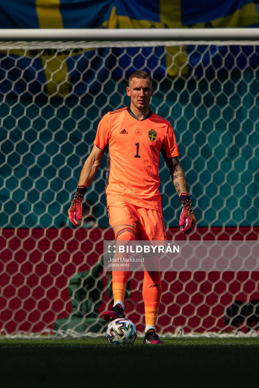 Goalkeeper Robin Olsen of Sweden