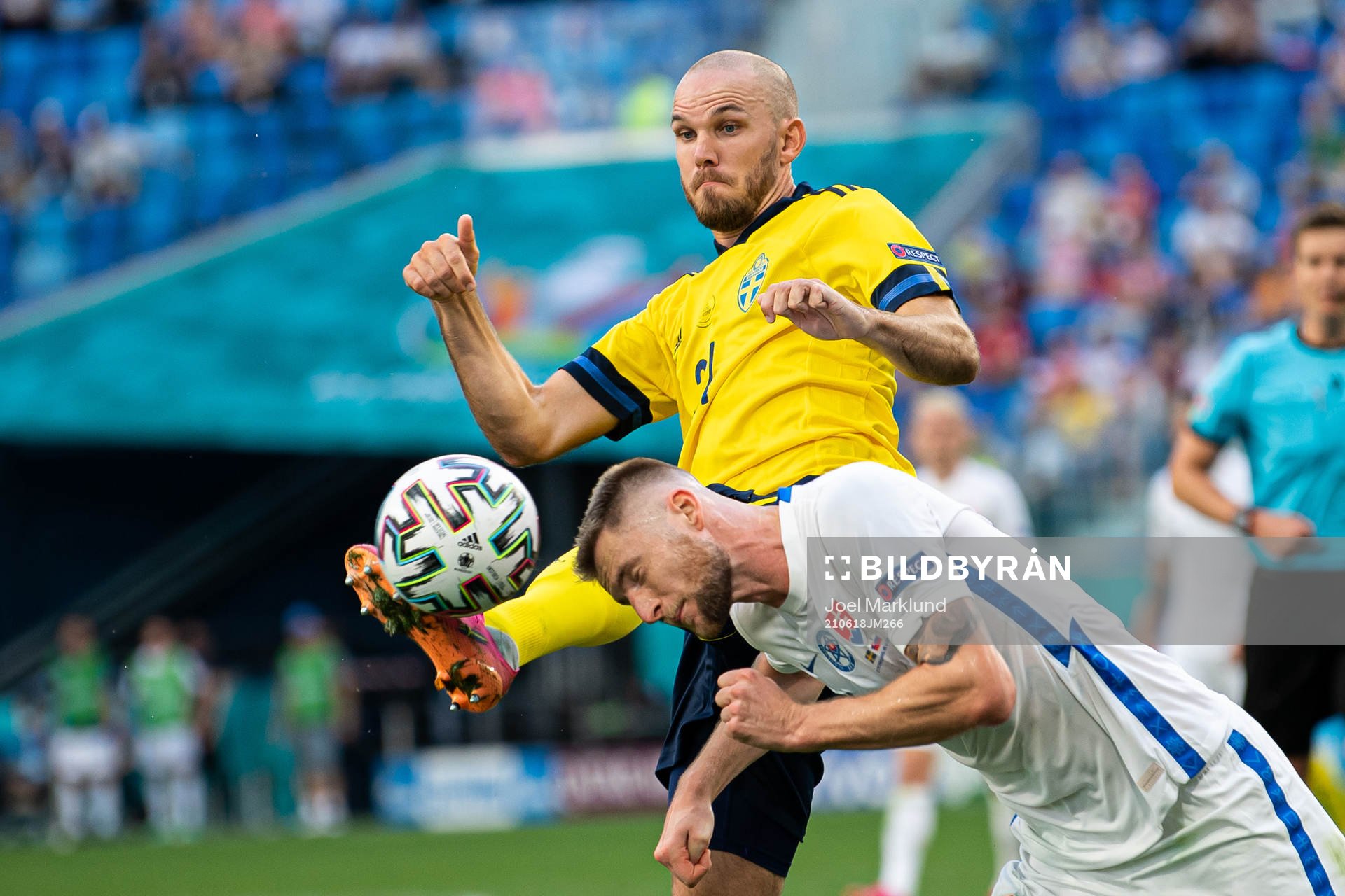Marcus Danielson of Sweden and Juraj Kucka of Slovakia