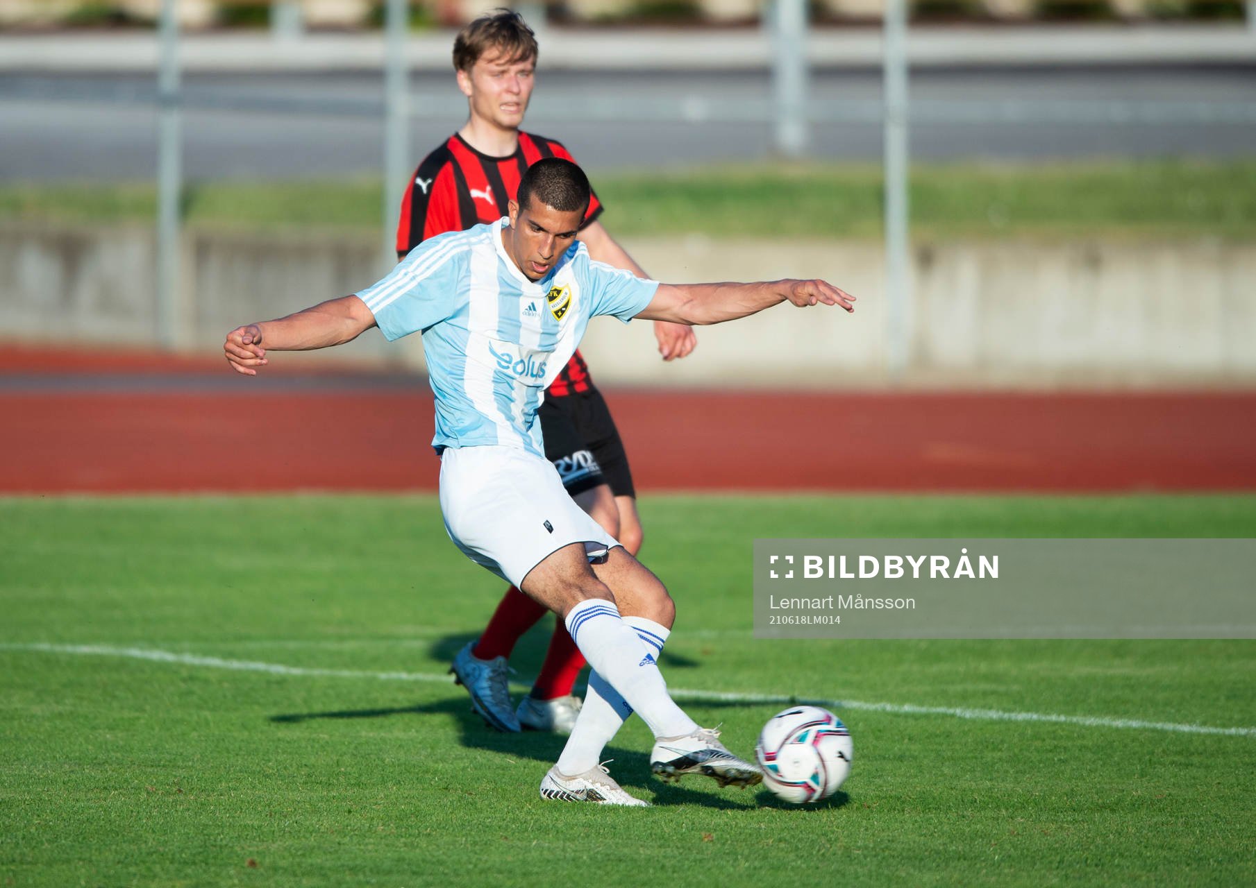 IFK Hässleholms Mustafa Owaid i matchen i div. 2 mellan