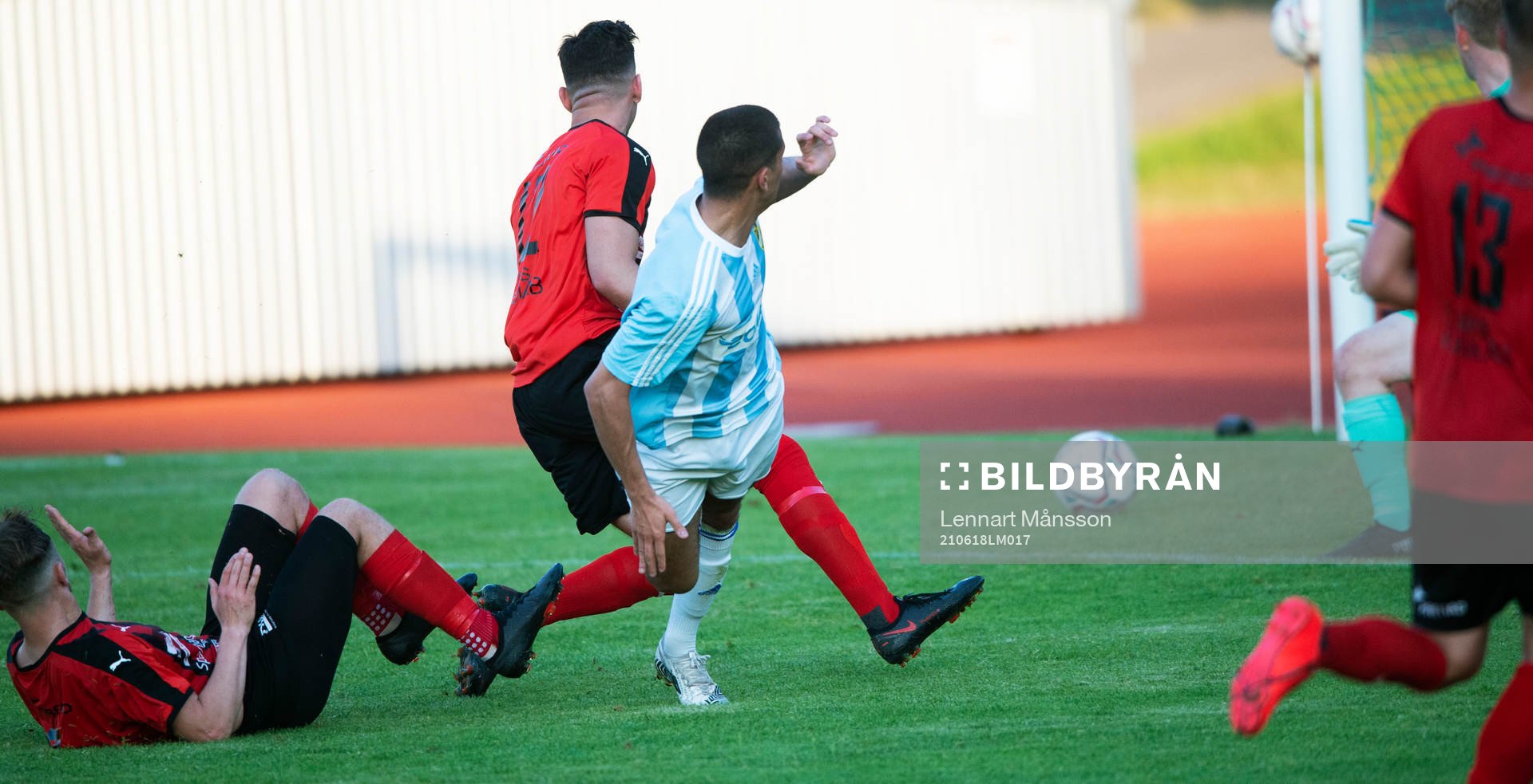 IFK Hässleholm Mustafa Owaid gör 3-1 och jublar i matchen