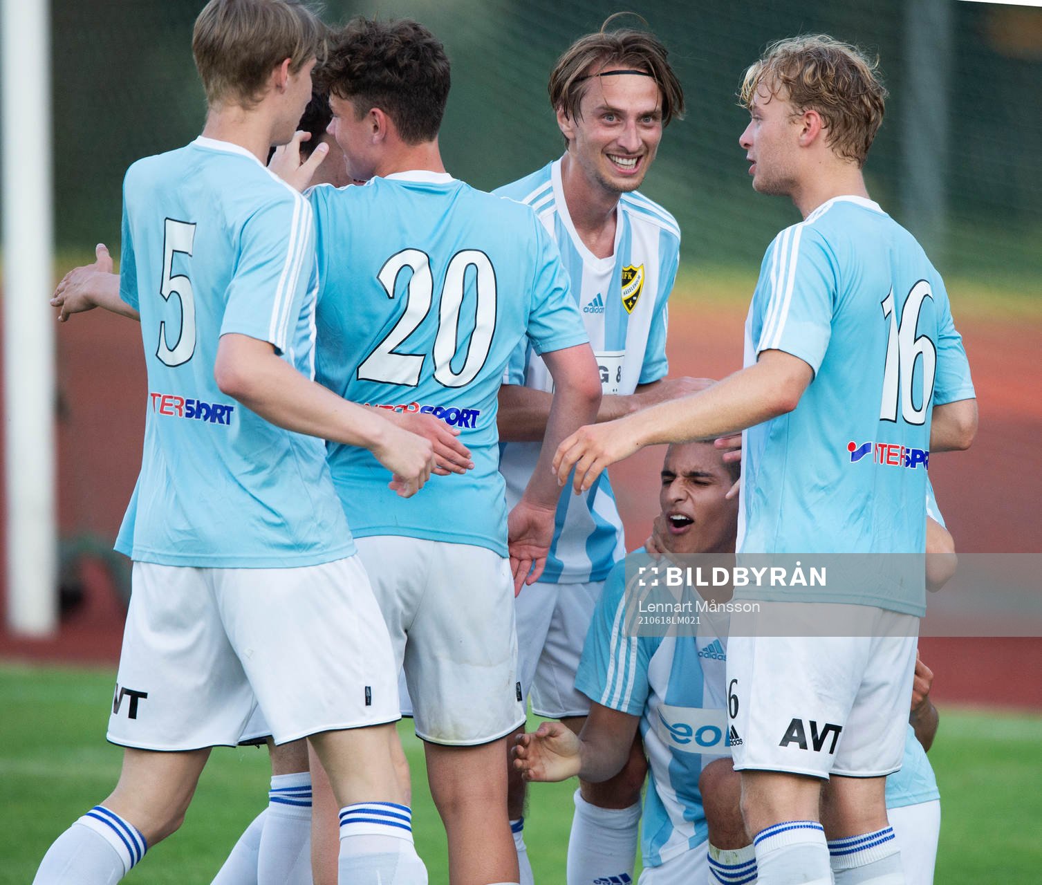 IFK Hässleholm Mustafa Owaid gör 3-1 och jublar i matchen