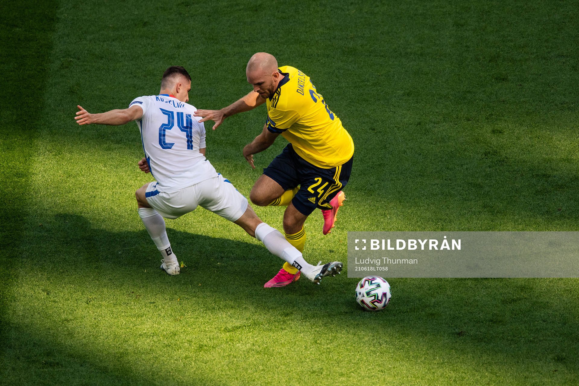 Marcus Danielson of Sweden and Martin Koscelnik of Slovakia