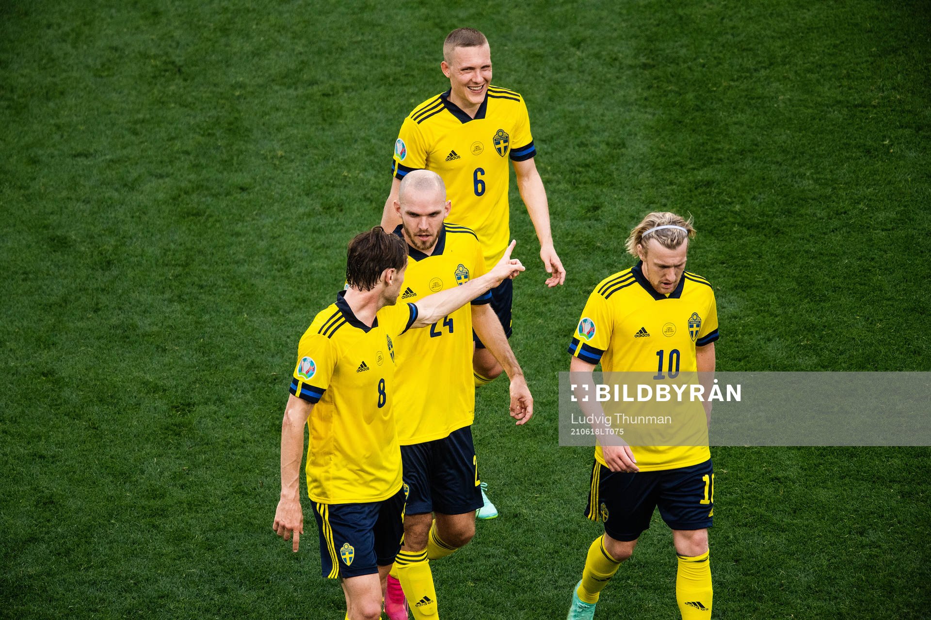 Albin Ekdal, Marcus Danielson, Emil Forsberg and Ludwig