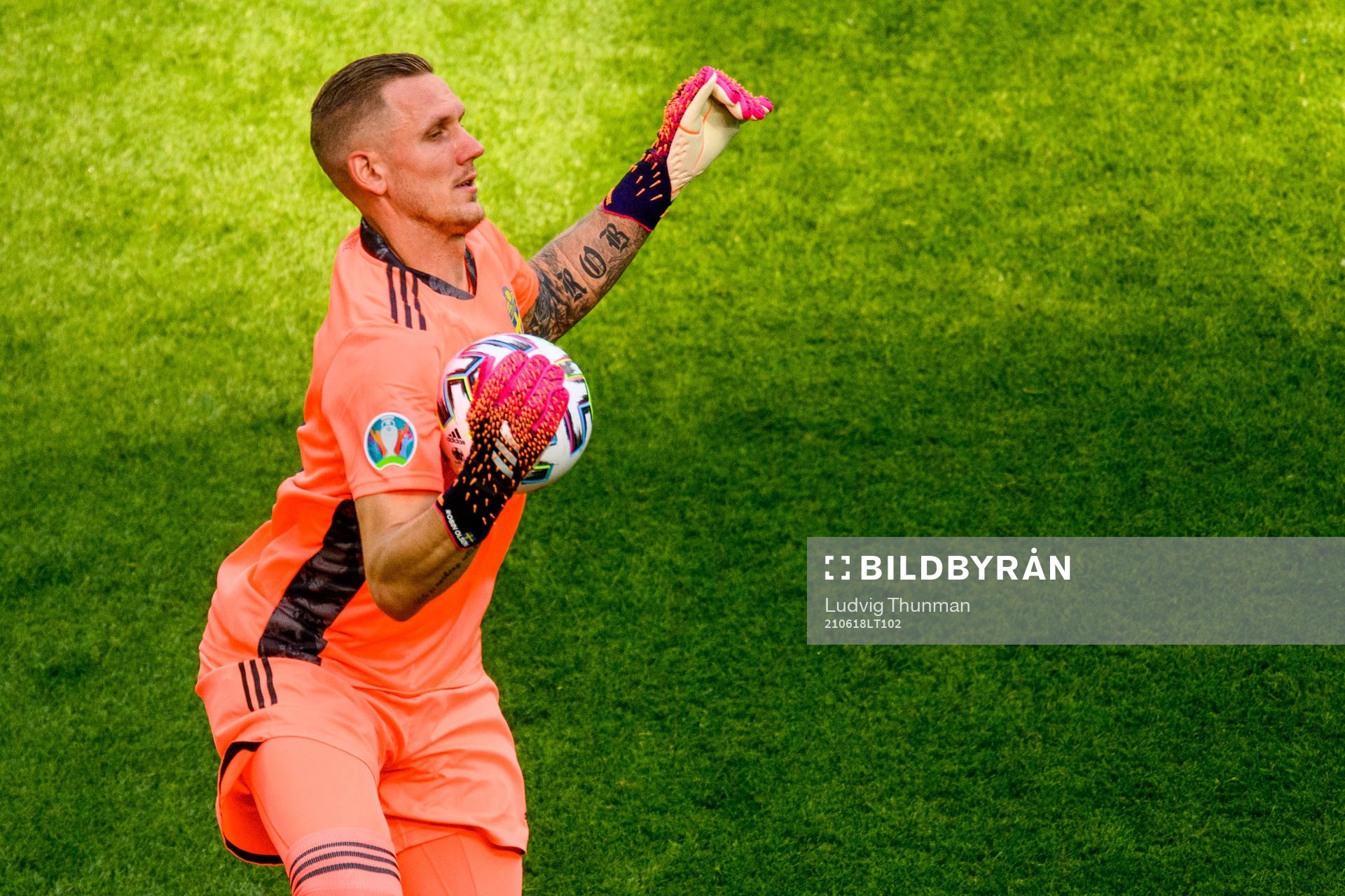 Goalkeeper Robin Olsen of Sweden